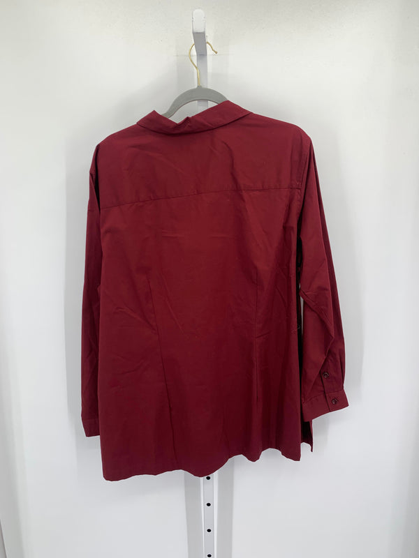 Covington Size 22 W Womens Long Sleeve Shirt