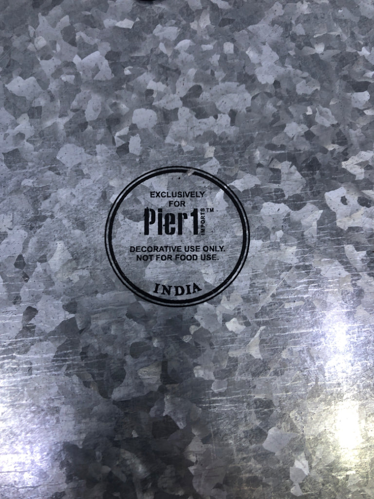 AS SEEN ON PINTEREST GALVANIZED TRAY.