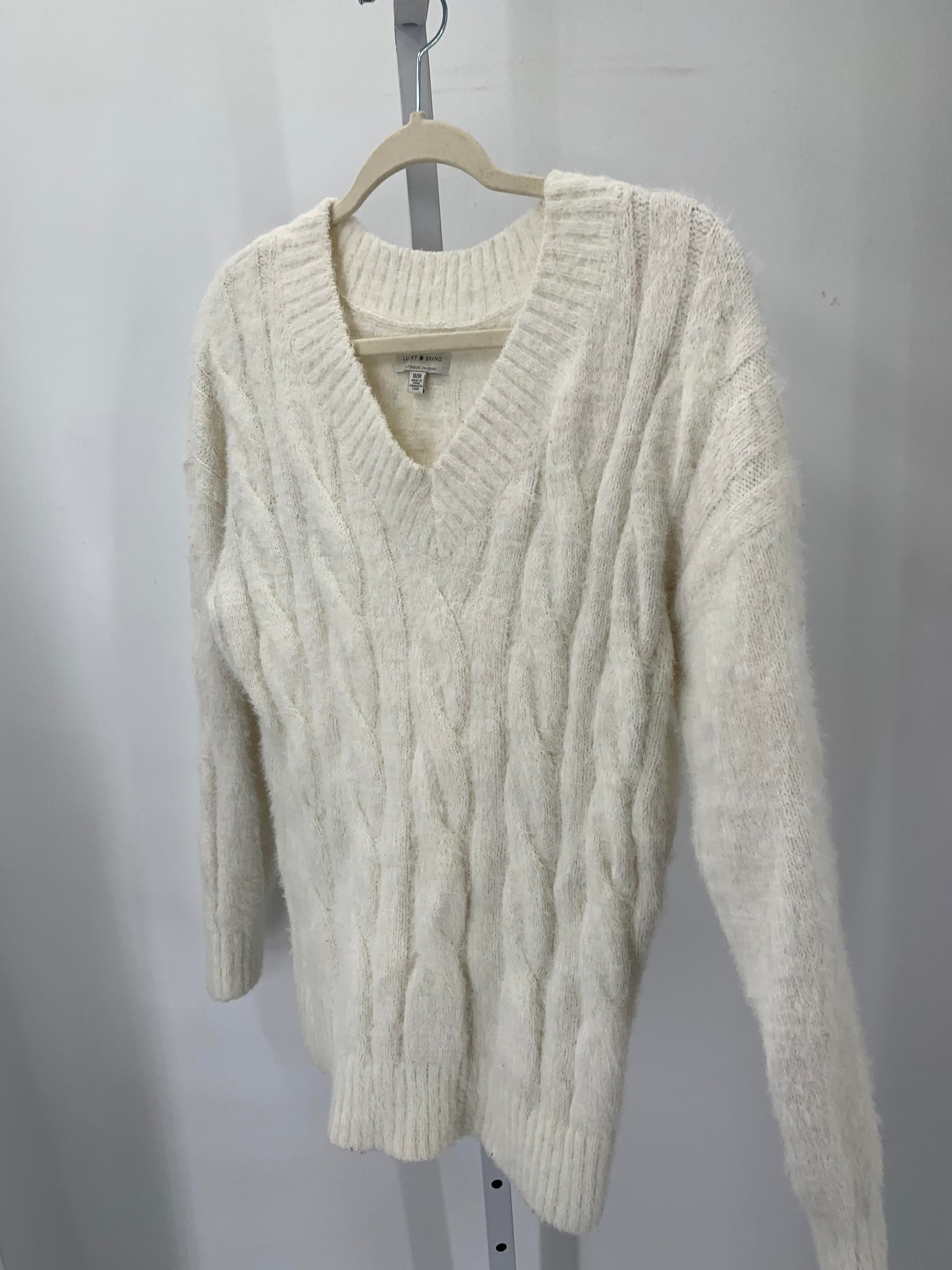 Lucky Brand Size Medium Misses Long Slv Sweater