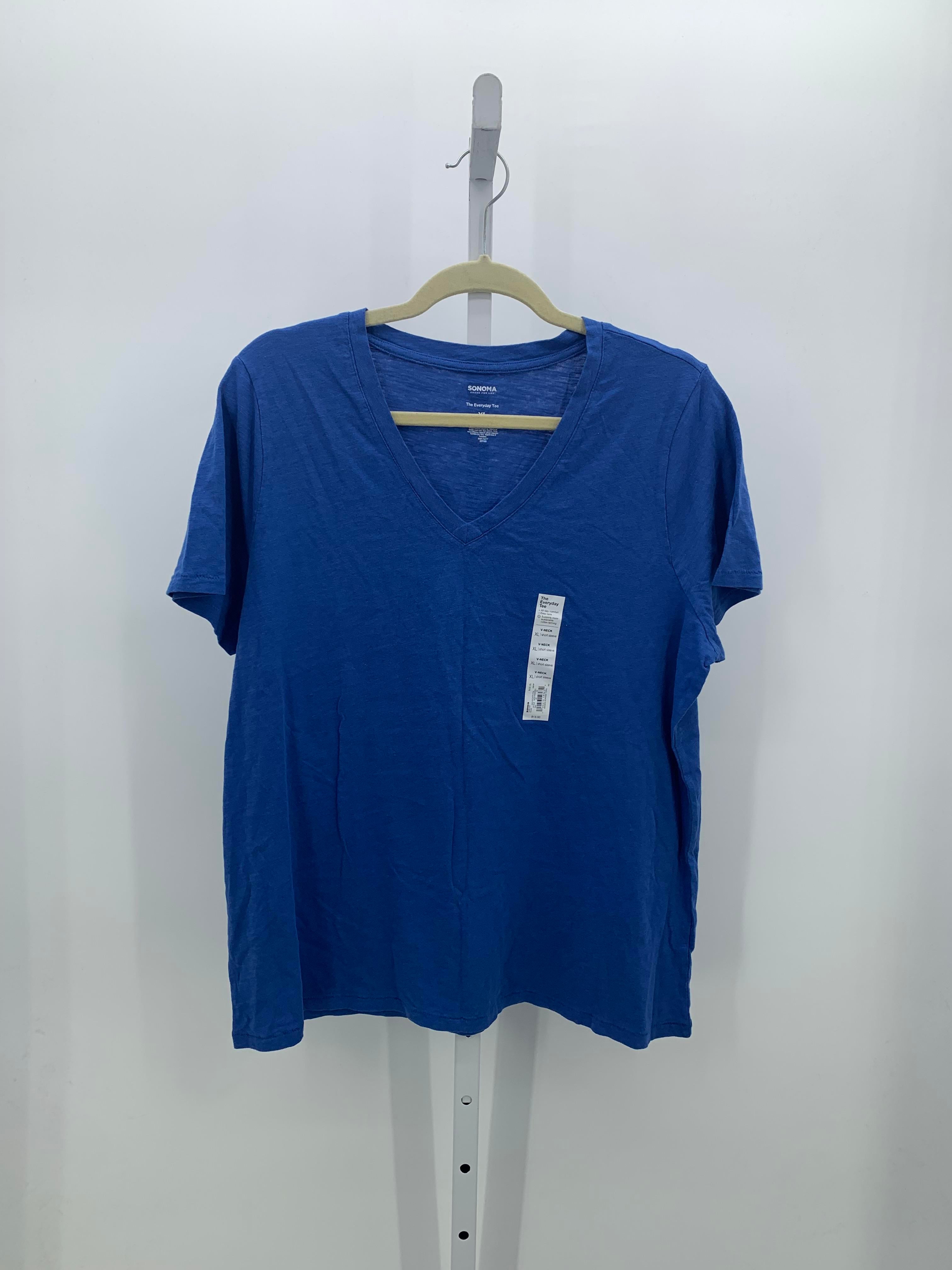 Sonoma Size Extra Large Misses Short Sleeve Shirt