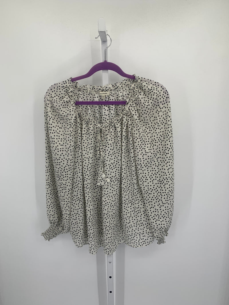 Max Studio Size Large Misses Long Sleeve Shirt