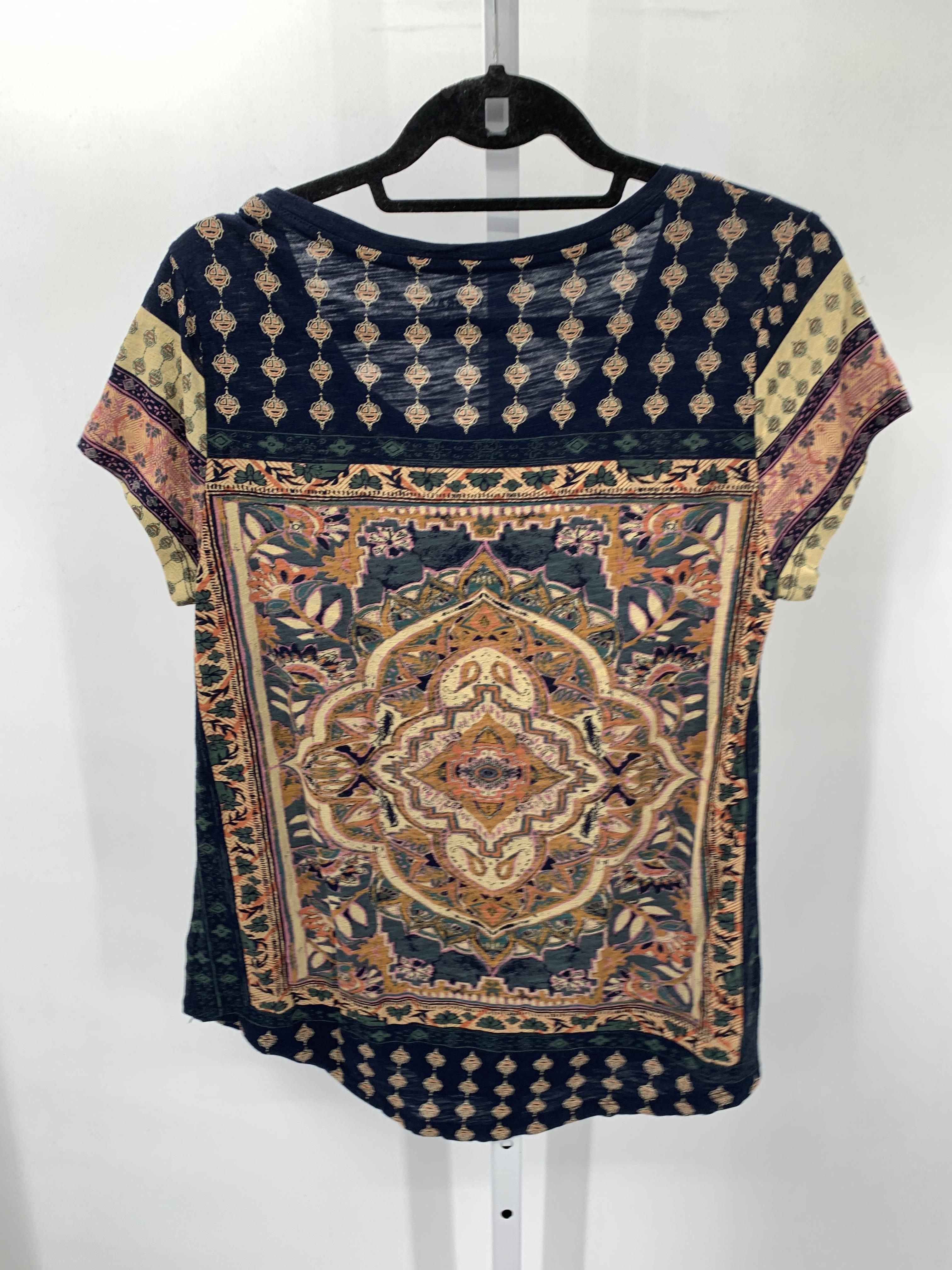 Lucky Brand Size Medium Misses Short Sleeve Shirt