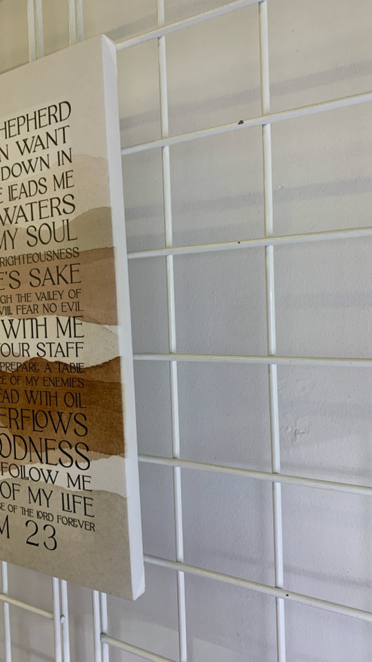 THE LORD IS MY SHEPARD CANVAS WALL ART.