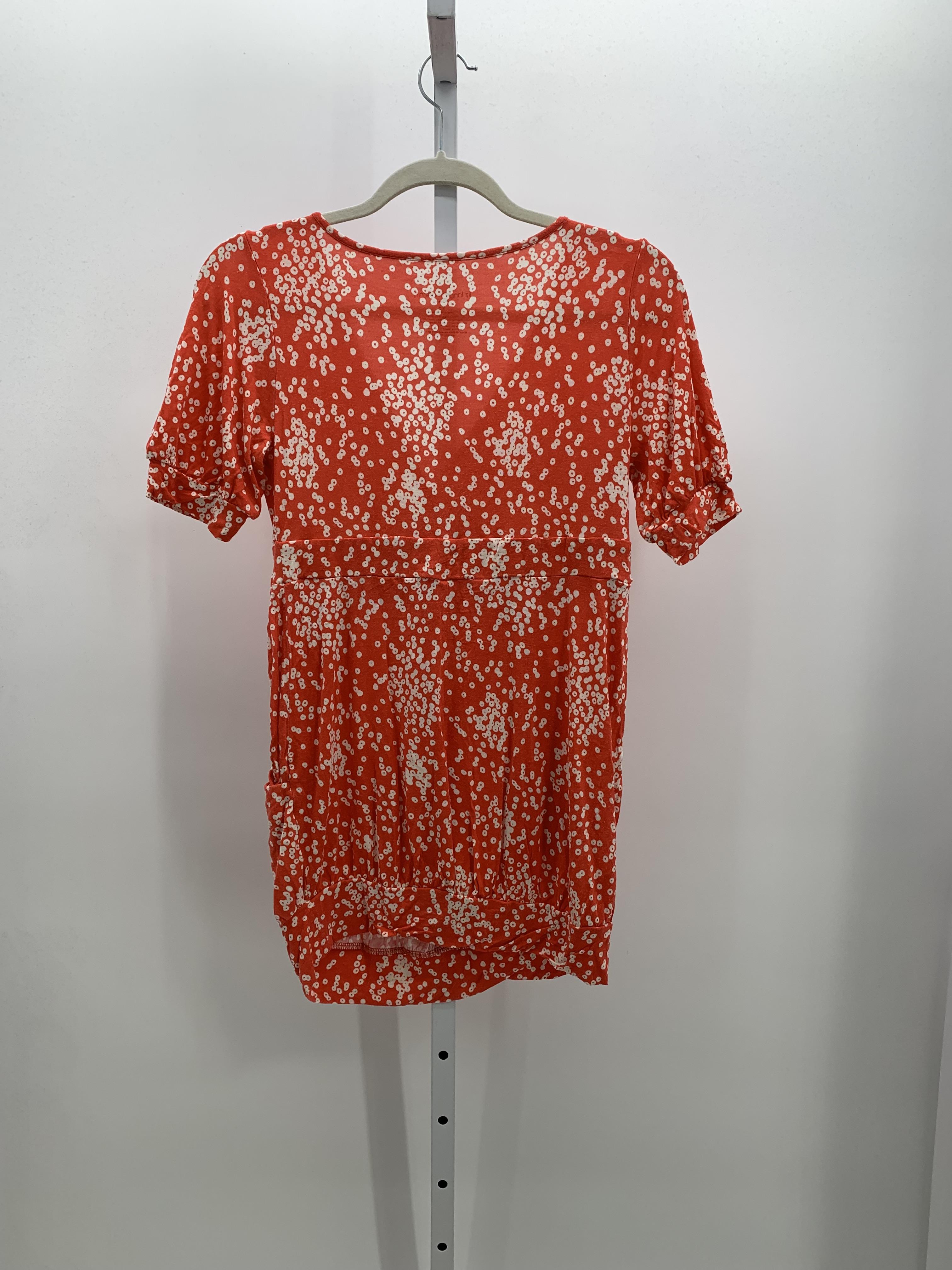Liz Lange Red Size X Small Maternity Short Sleeve Shirt