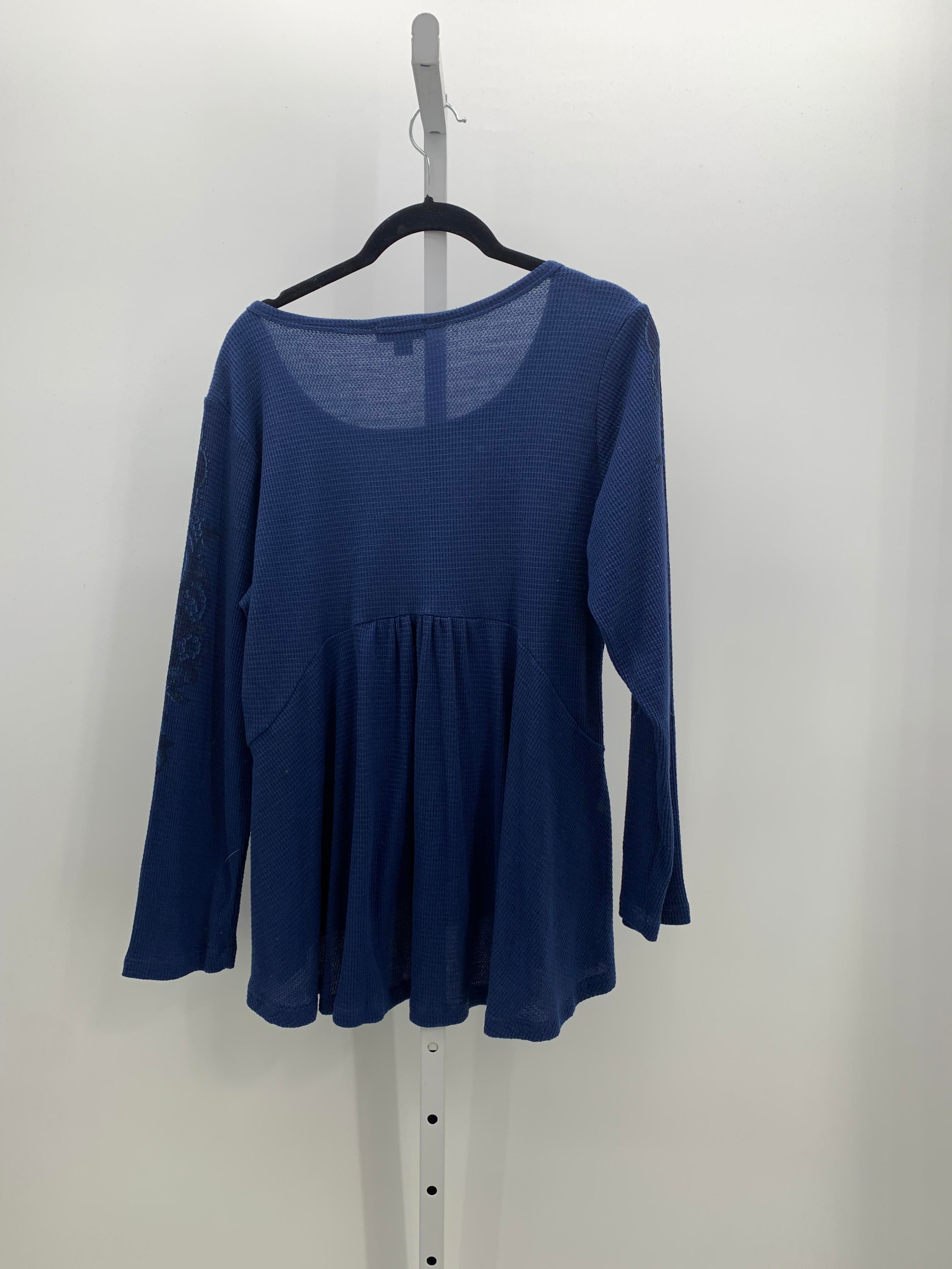 One World Size Extra Large Misses Long Sleeve Shirt
