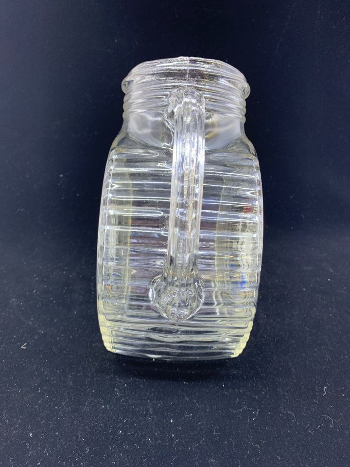 VTG ROUND SLANT PITCHER W SAILBOAT.