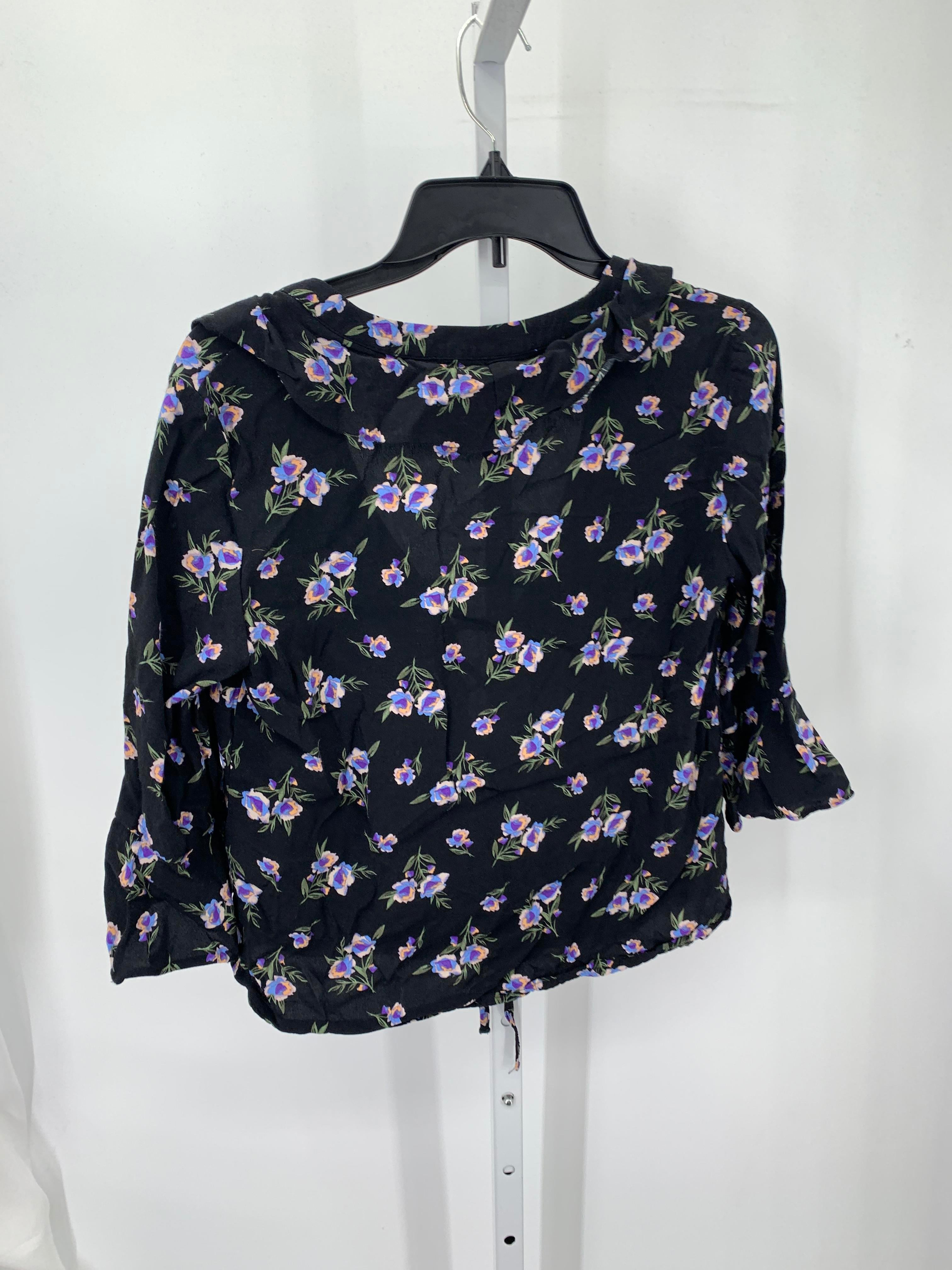 Topshop Size 6 Misses 3/4 Sleeve Shirt