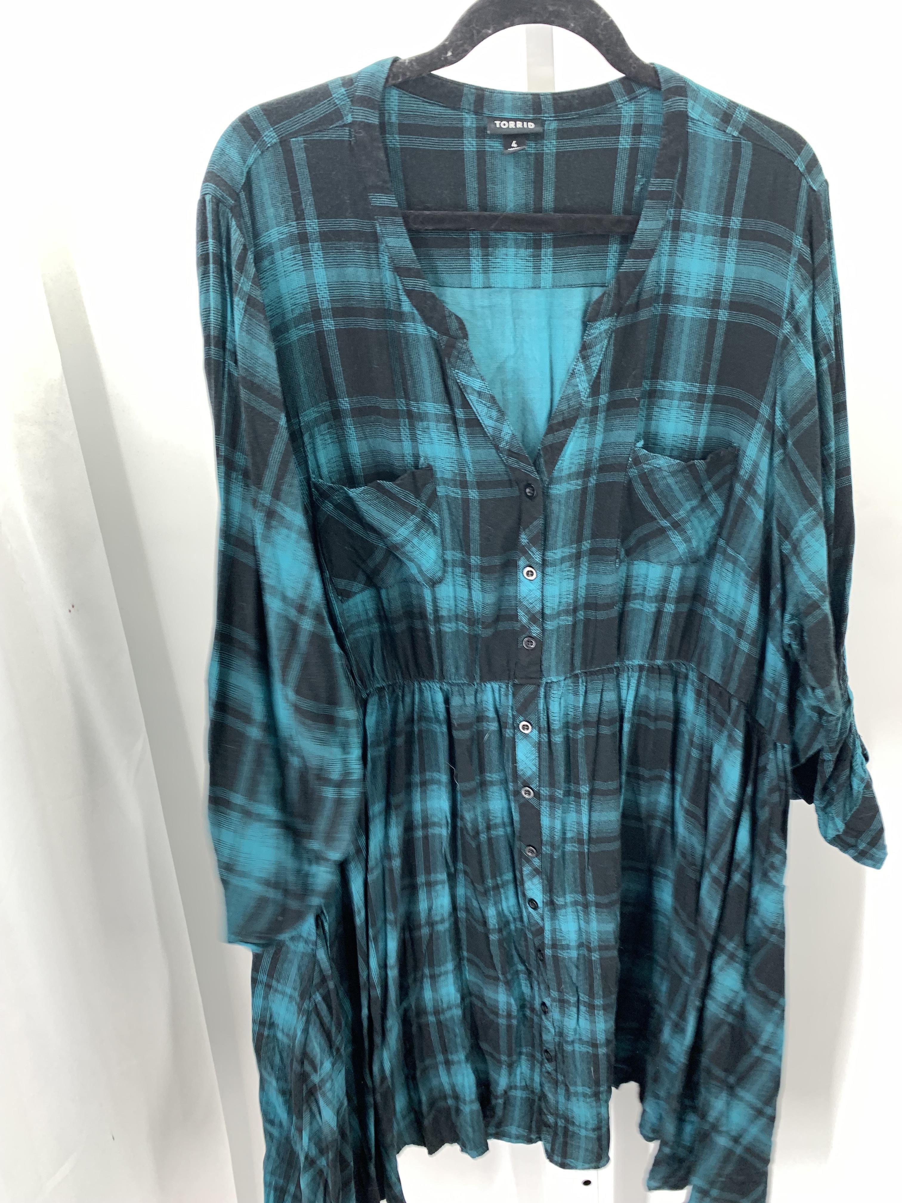 Torrid Size 4X Womens Long Sleeve Dress