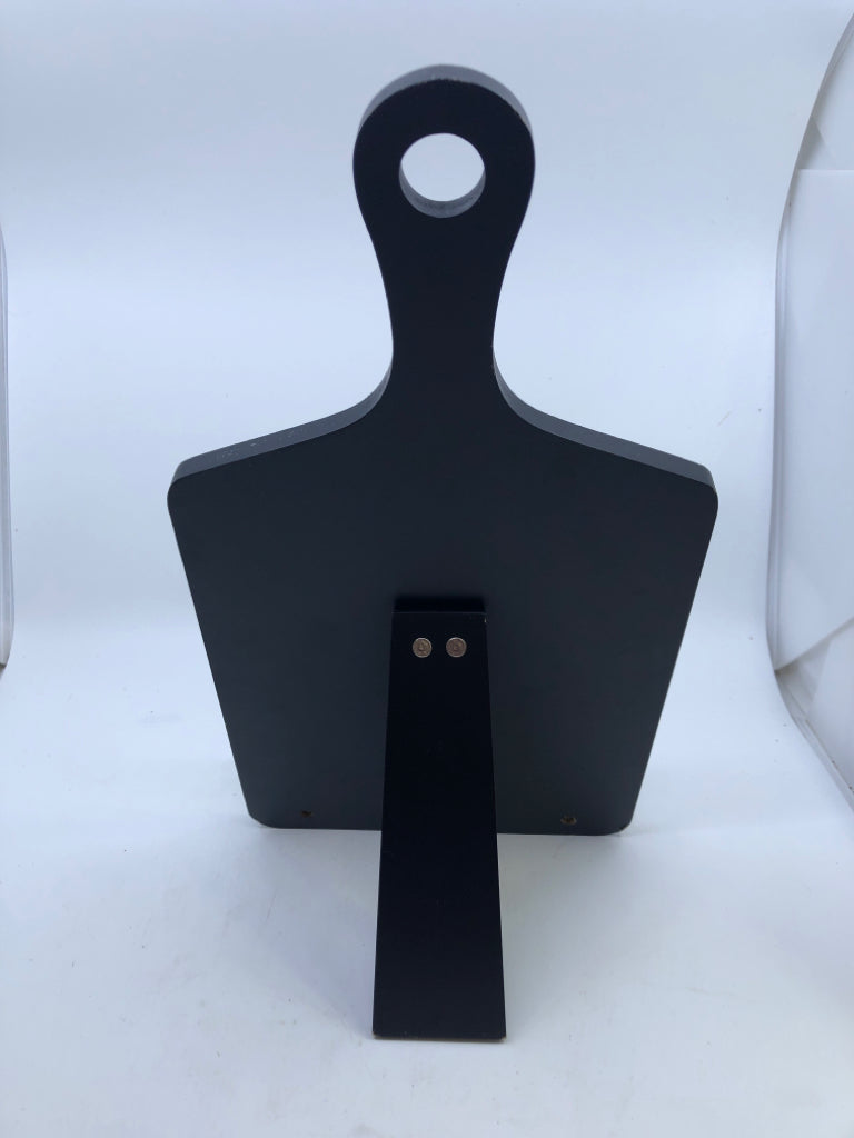 BLACK COOK BOOK HOLDER.