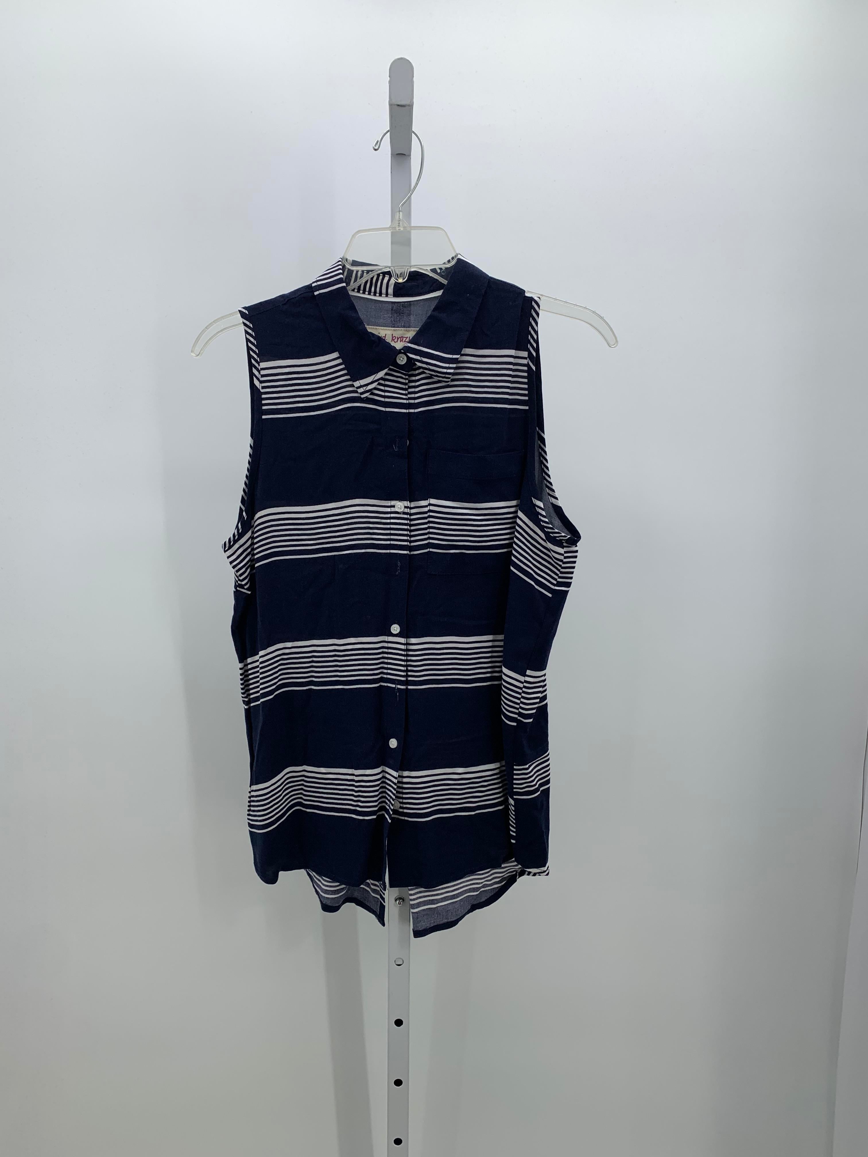 Girl Krazy Size Medium Juniors Sleeveless Shirt