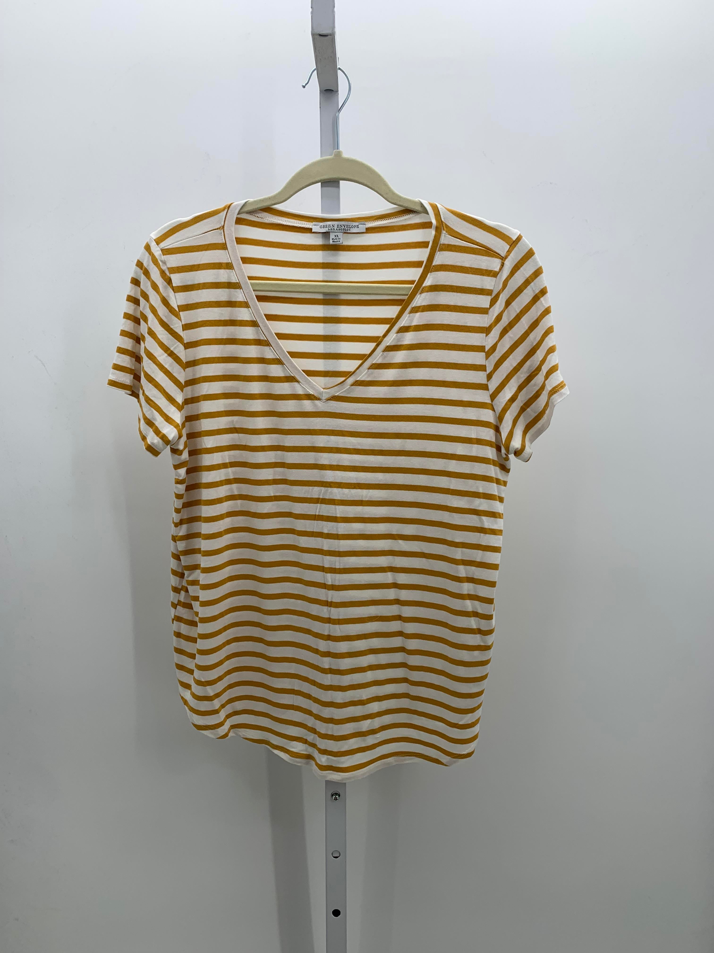 Green Envelope Size Extra Large Misses Short Sleeve Shirt
