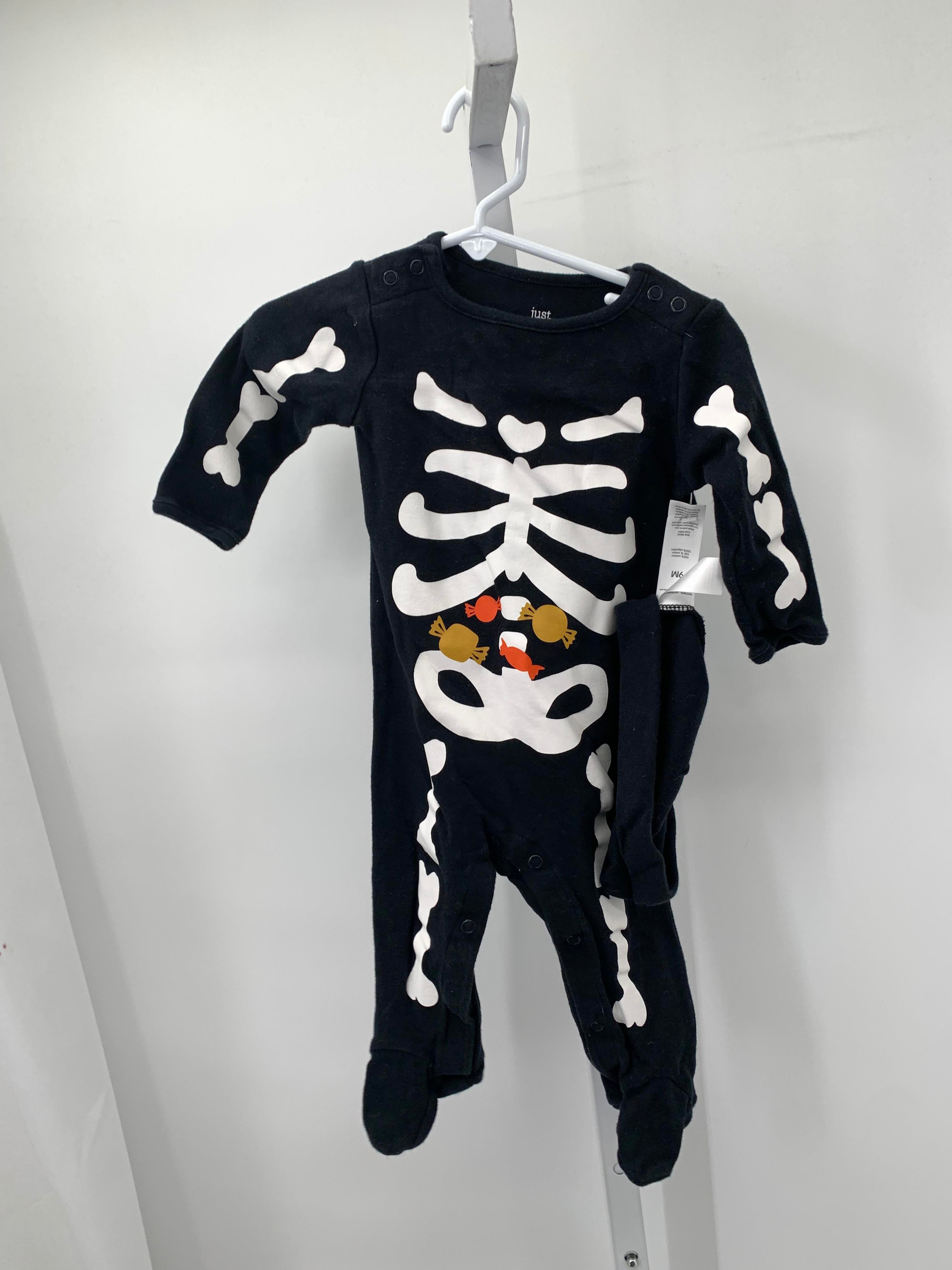 LONG SLV ROMPER SKELETON WITH HAT