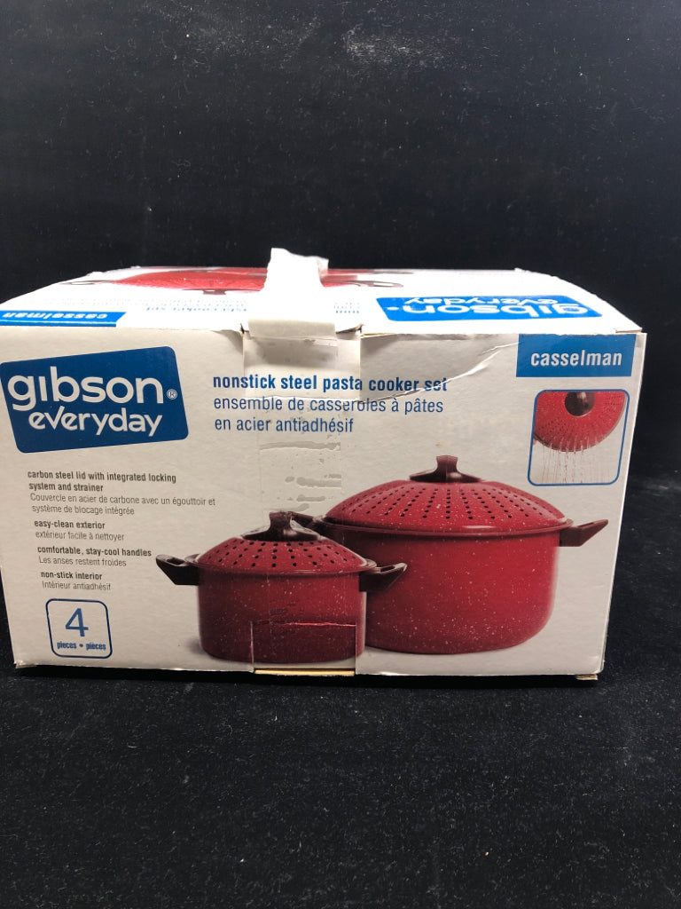 NIB GIBSON PASTA COOKER SET