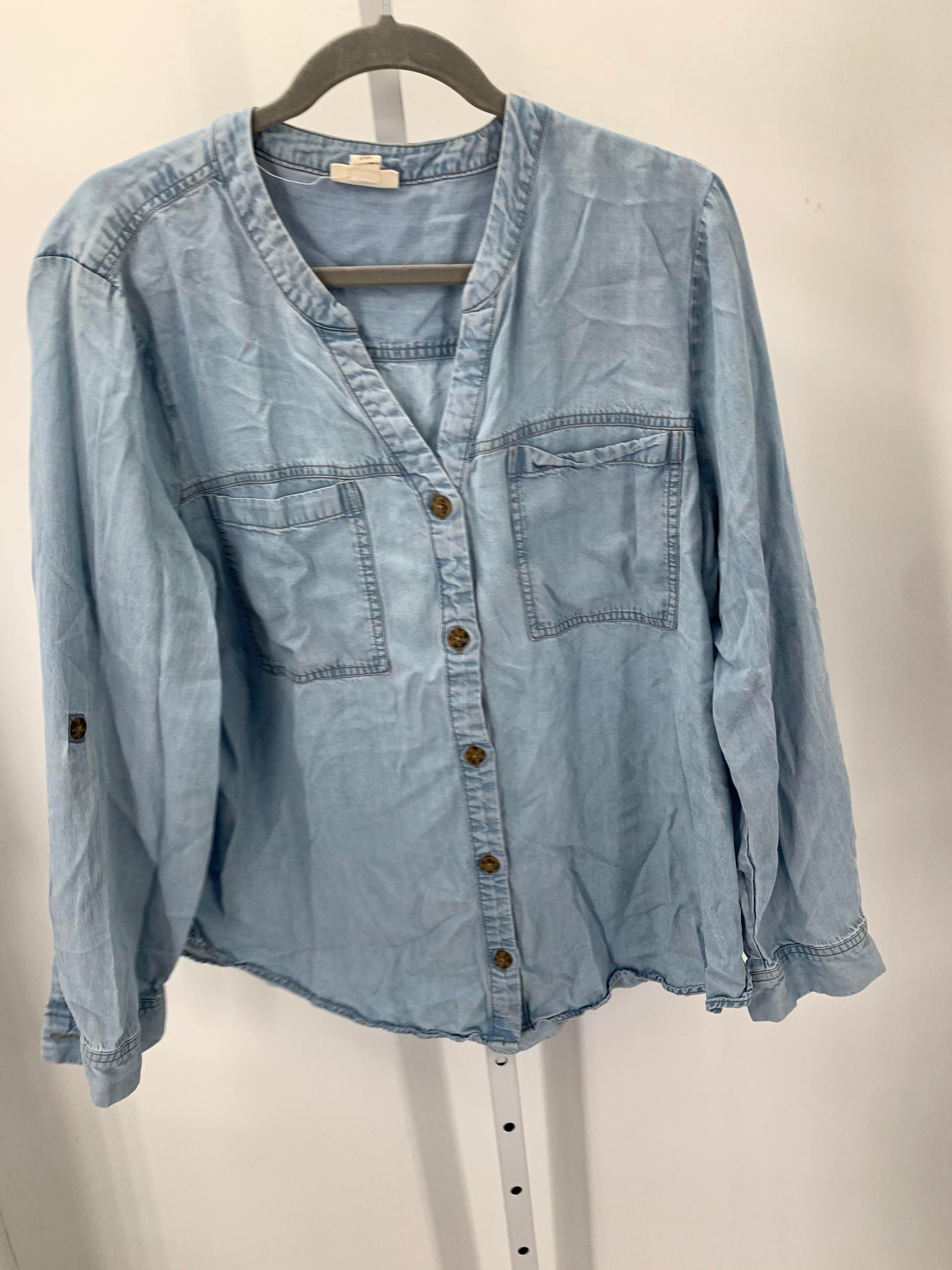 A.N.A. Size Extra Large Misses Long Sleeve Shirt