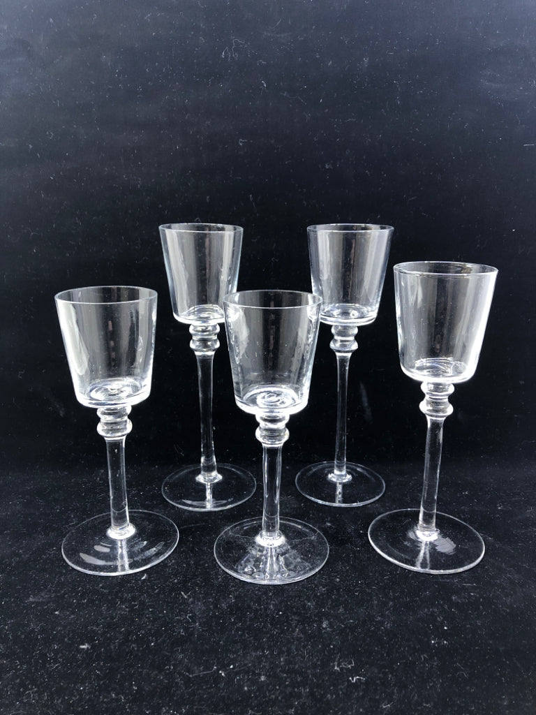 5 GLASS TABLE CENTERPIECE CANDLE GLASSES.