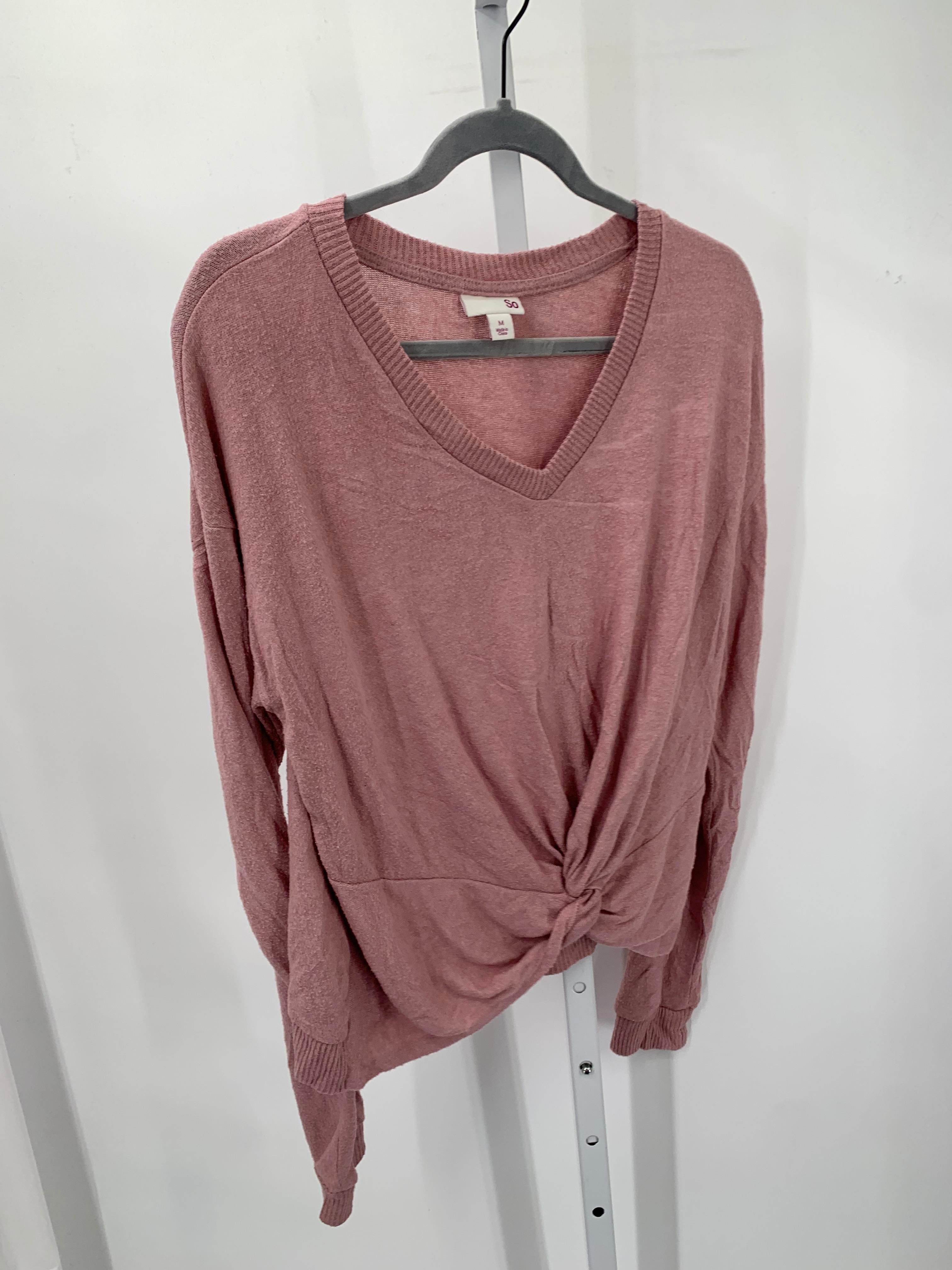 SO Size Medium Juniors Long Sleeve Shirt