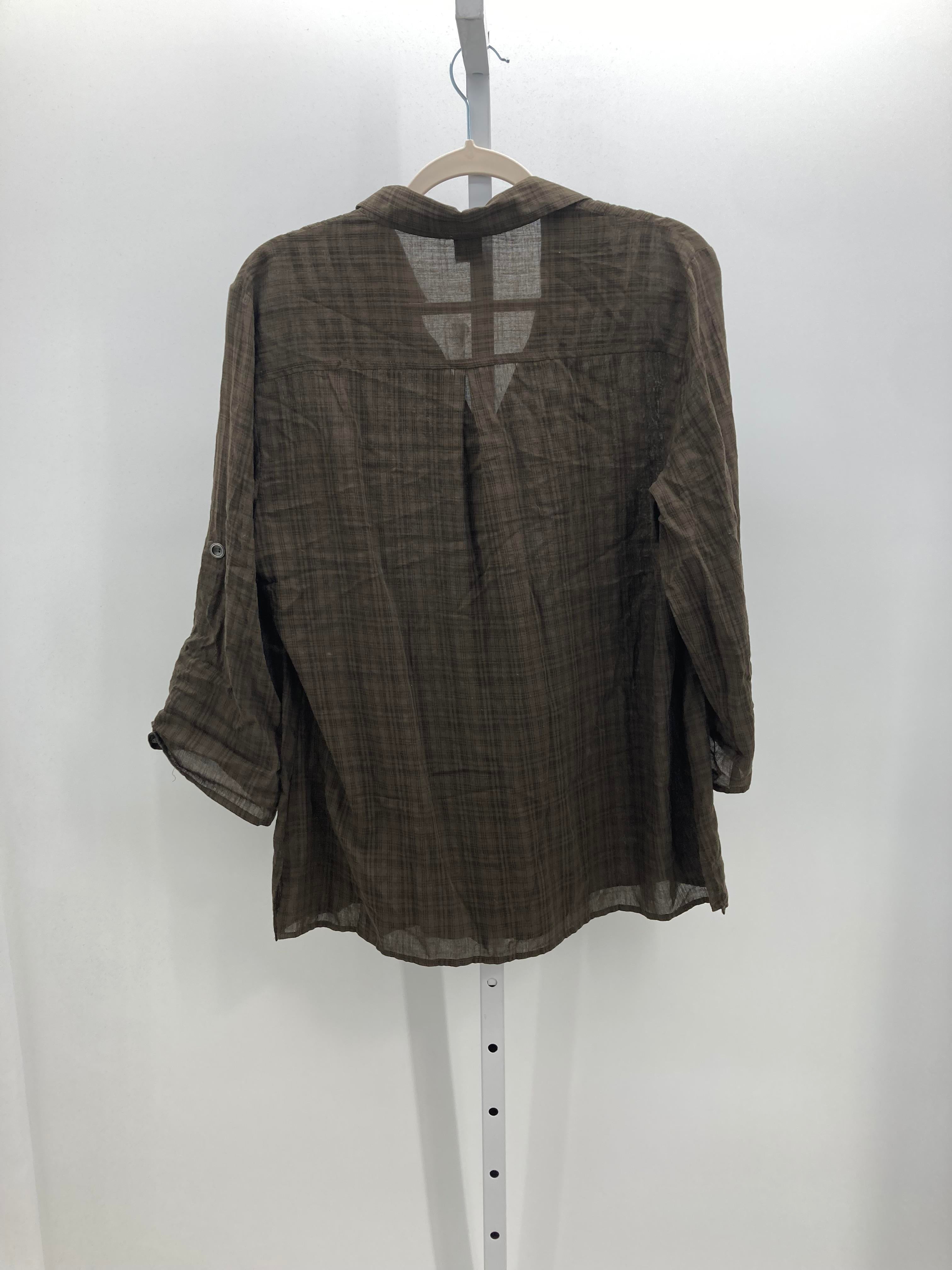 Spense Size Extra Large Misses 3/4 Sleeve Shirt