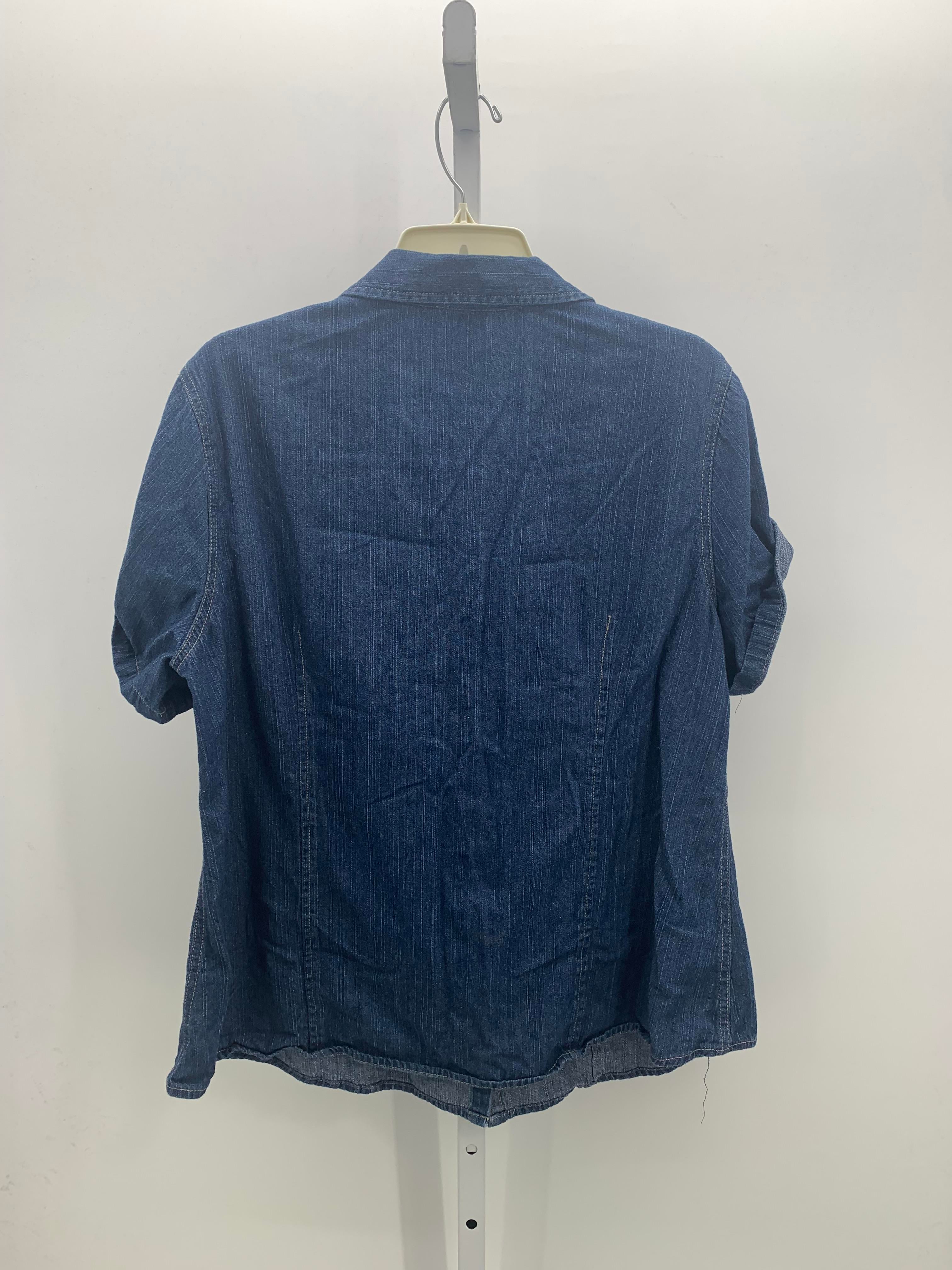 Faded Glory Size XXL Misses Short Sleeve Shirt