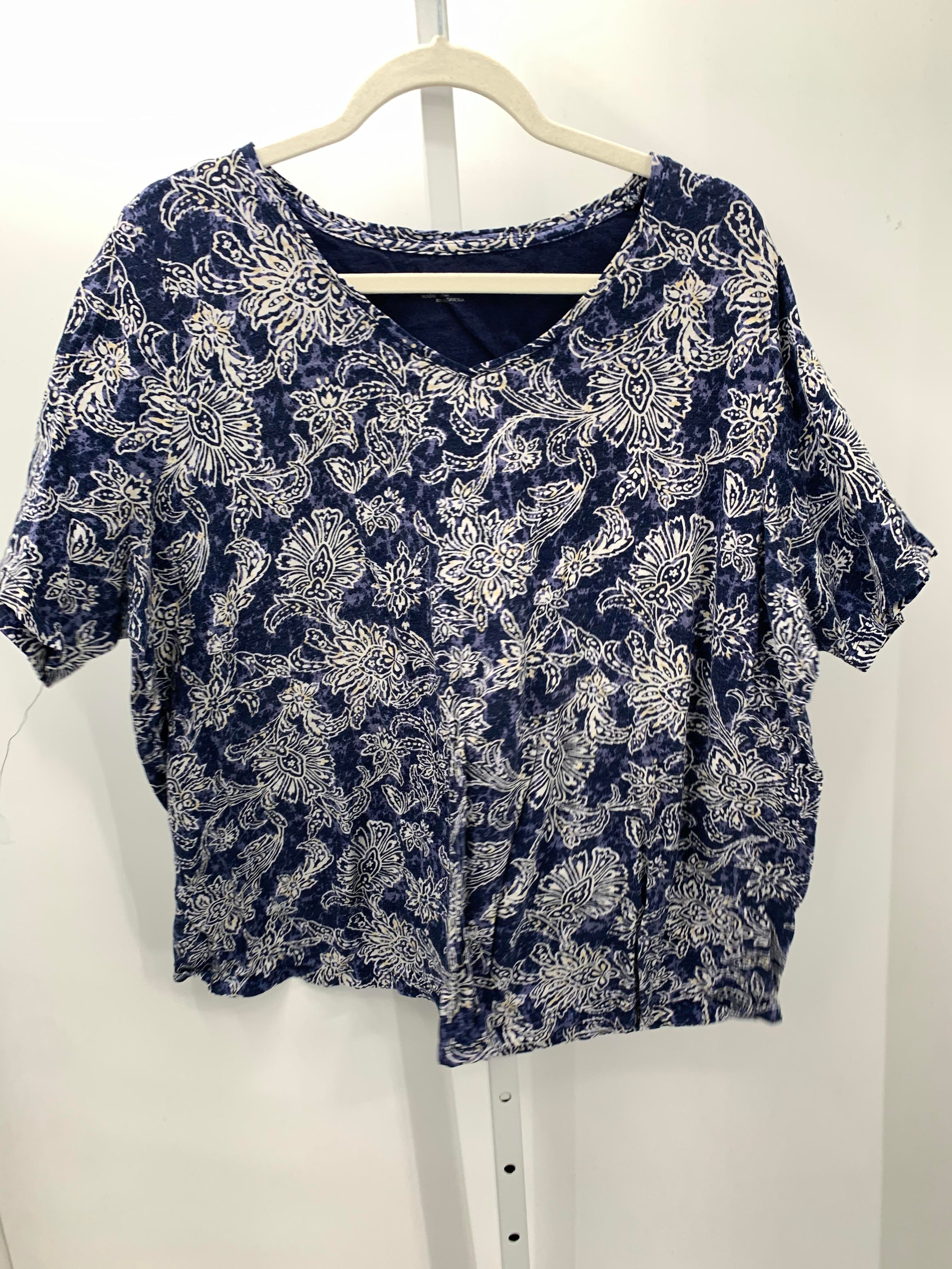Catherine Size 1X Womens Short Sleeve Shirt