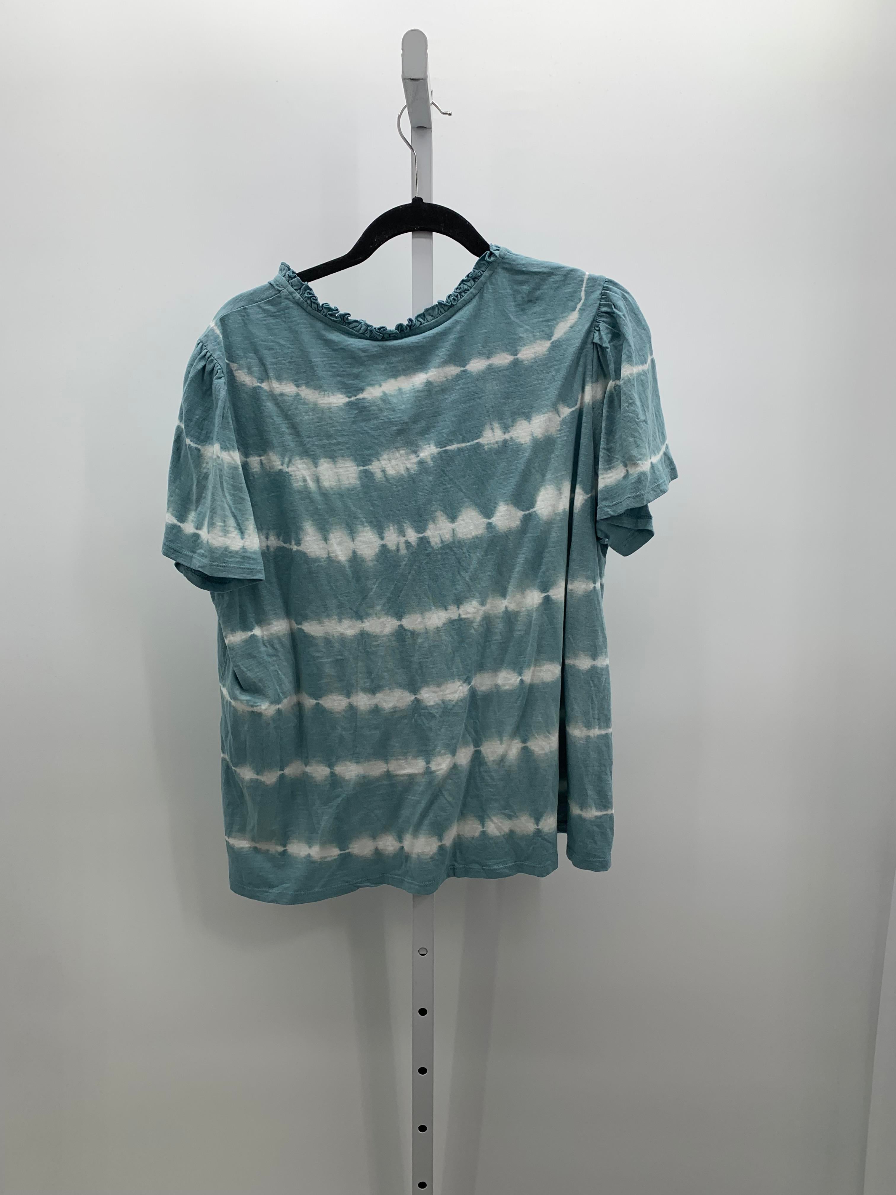 Gloria Vanderbilt Size Large Misses Short Sleeve Shirt