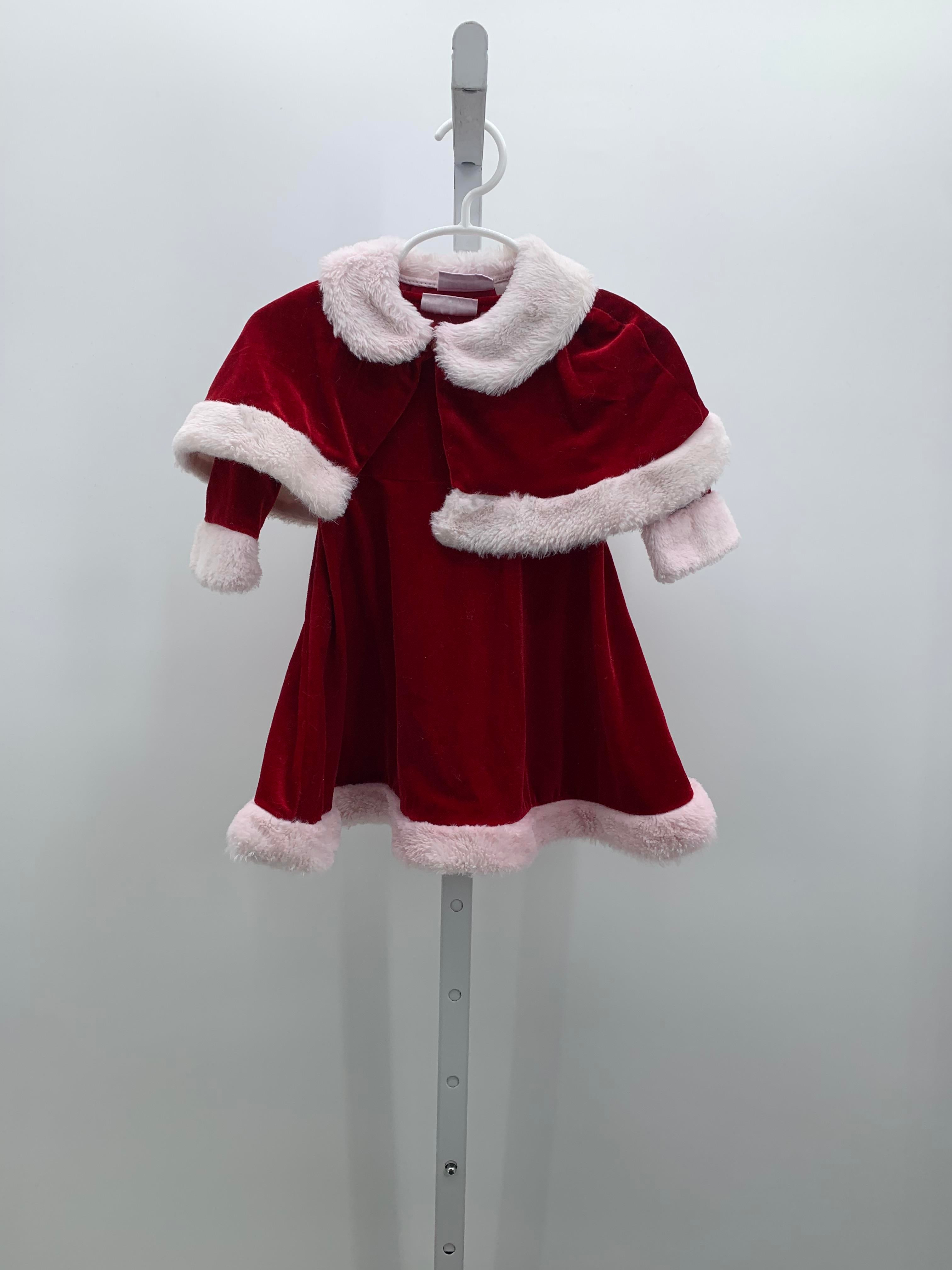 FAUX FUR TRIM VELVET DRESS