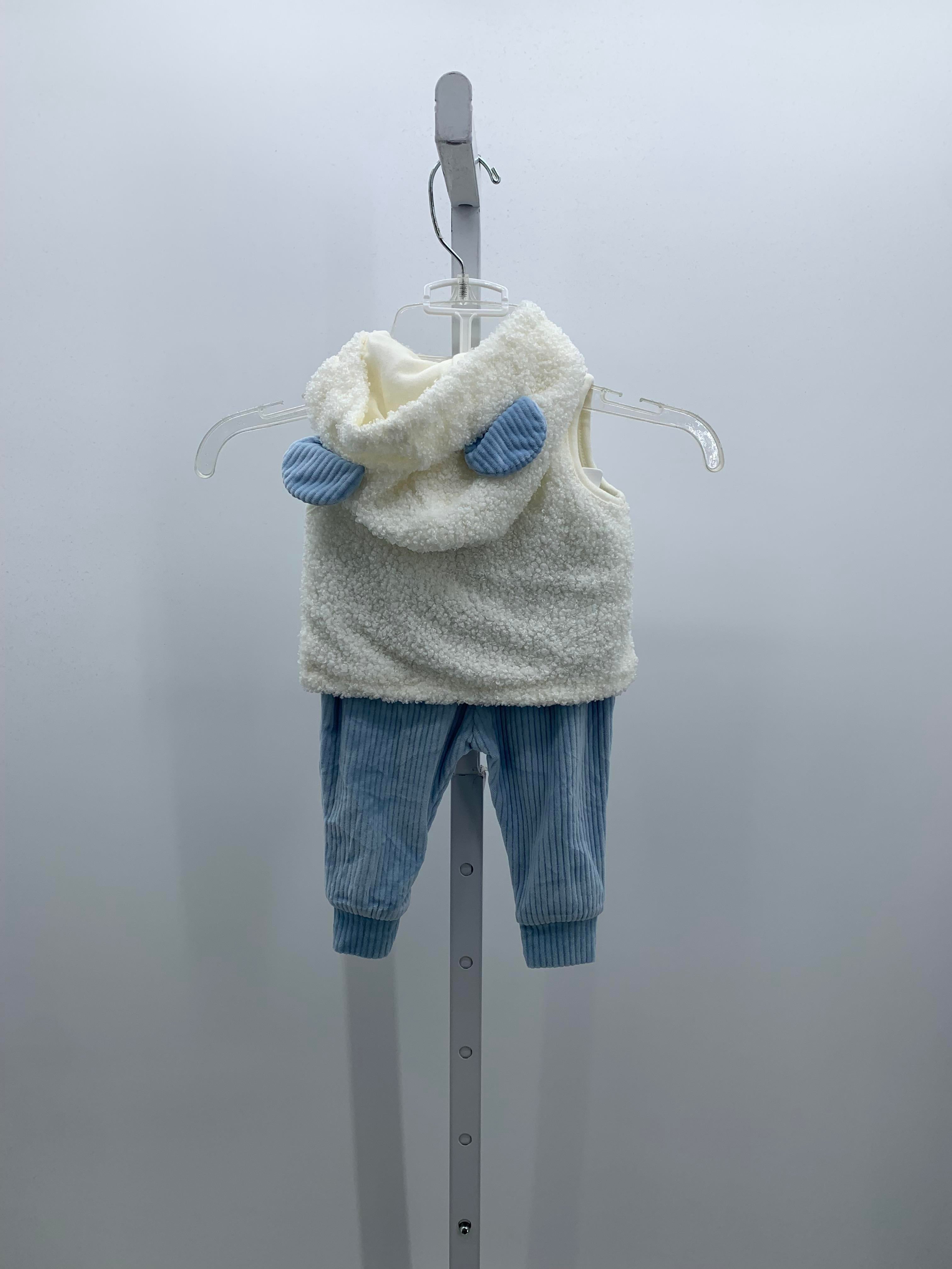 SHERPA MICKEY MOUSE VEST BLUE FLEECE PANTS