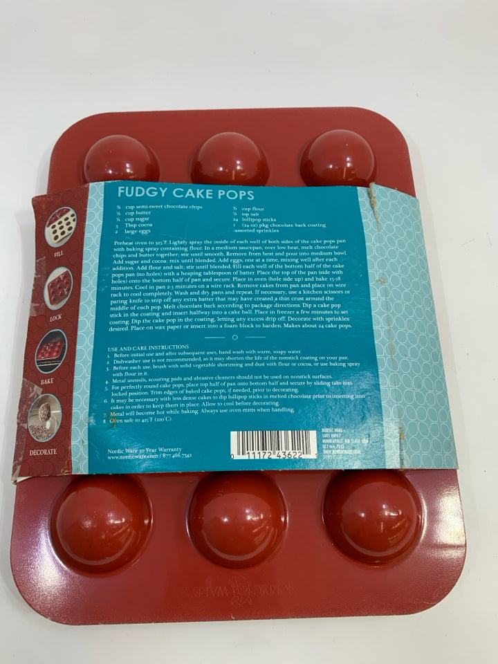 NIP CAKE POP MOLDS NORDIC WARE.