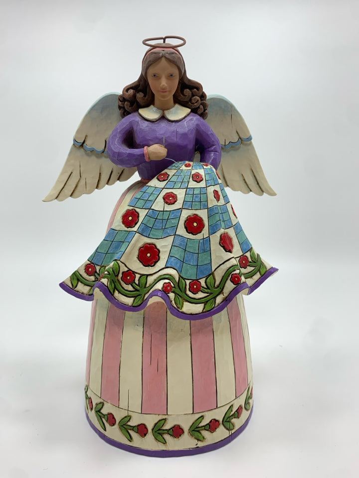 "STITCHED WITH LOVE" ANGEL FIGURE.
