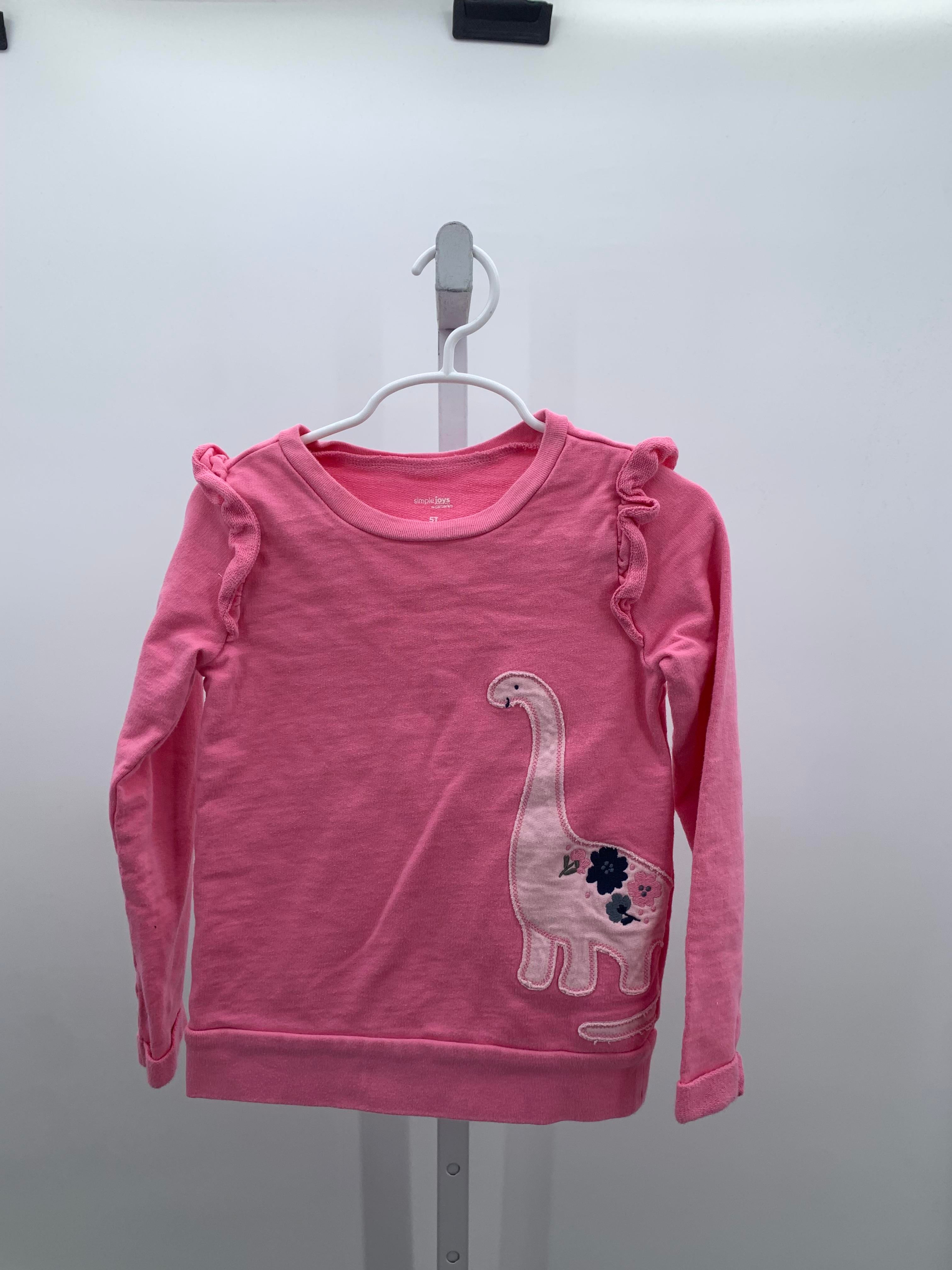Simple Joys Size 5T Girls Long Sleeve Shirt