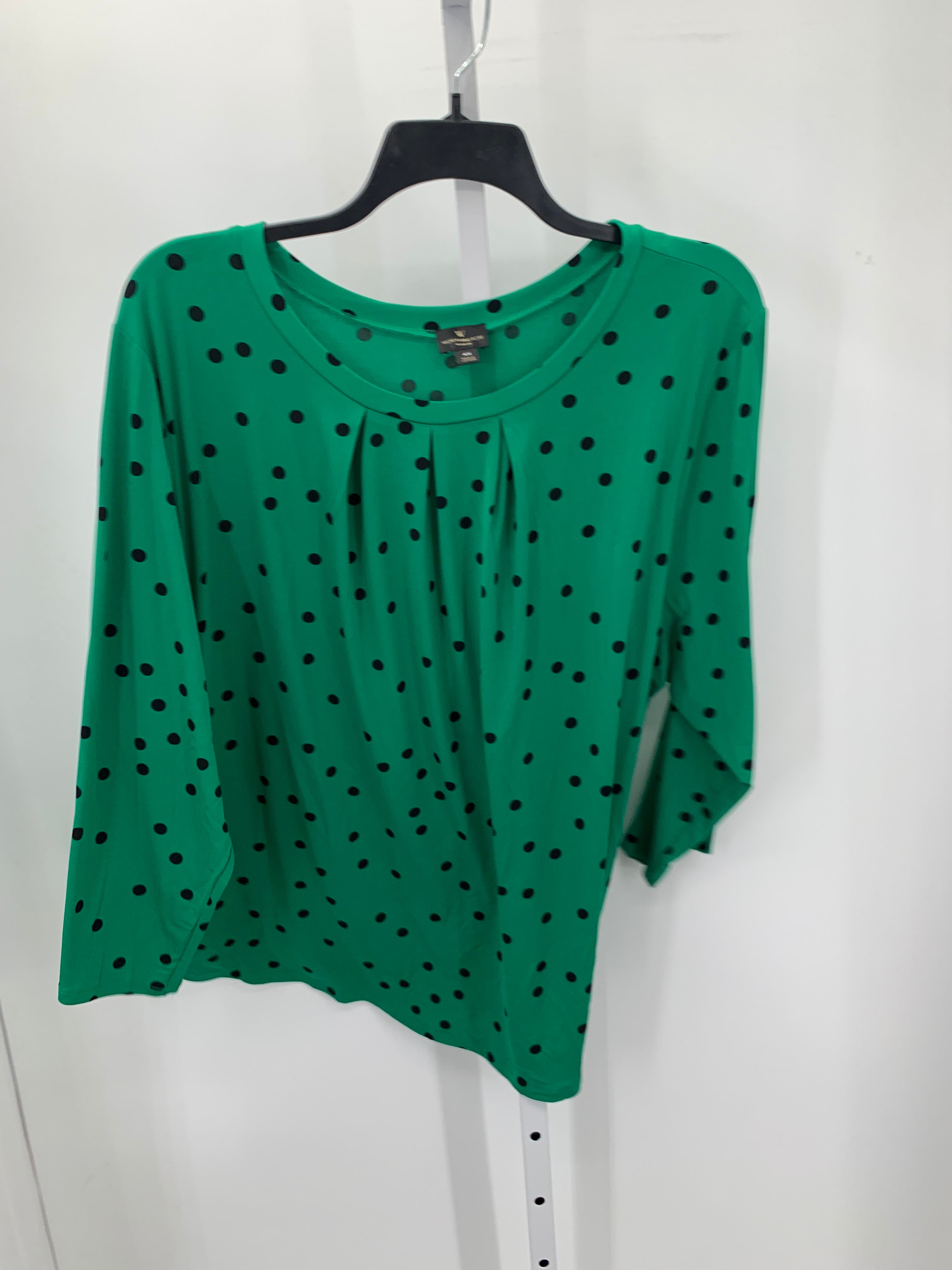 Worthington Size 4X Womens 3/4 Sleeve Shirt