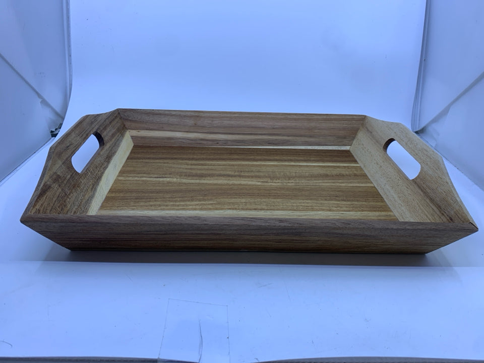 WOOD DESSERT TRAY.