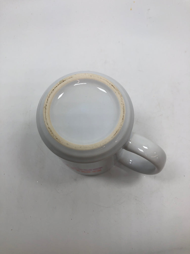 WHITE "DRUNKIN GROWNUPS" MUG.