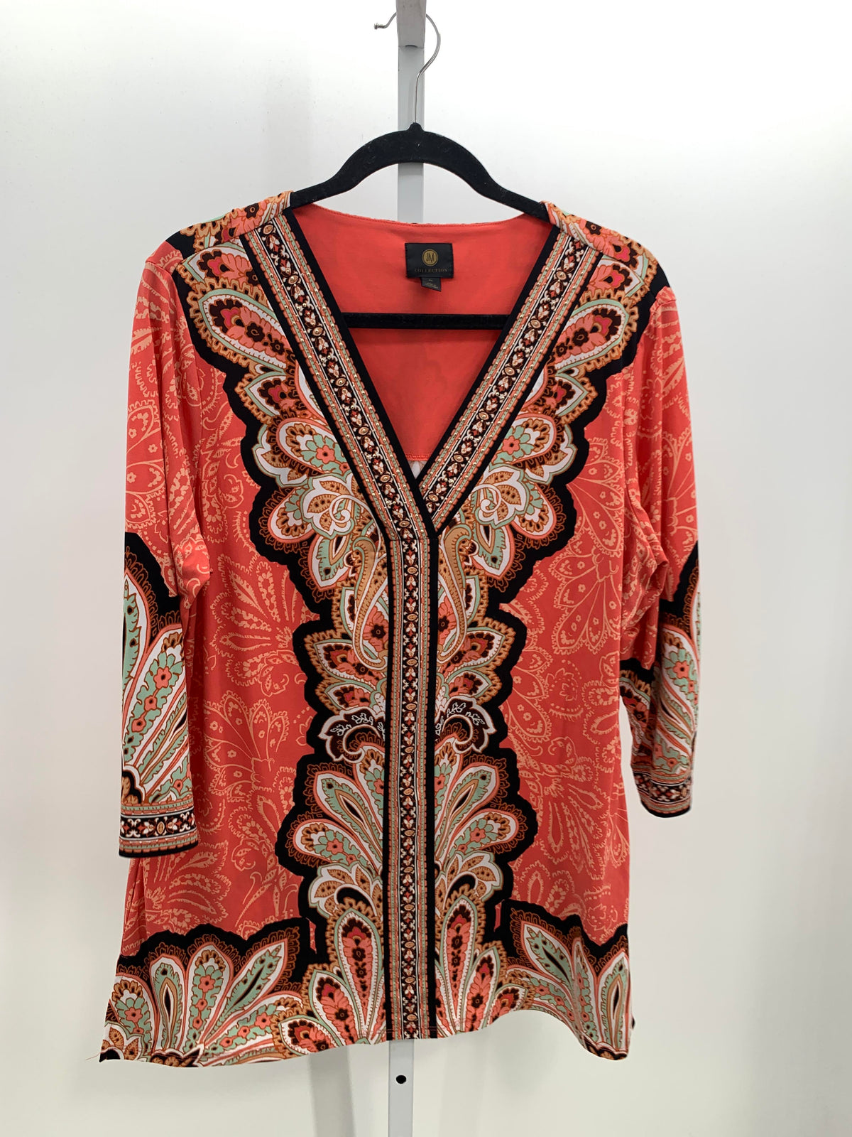 JM Collection Size Extra Large Misses 3/4 Sleeve Shirt