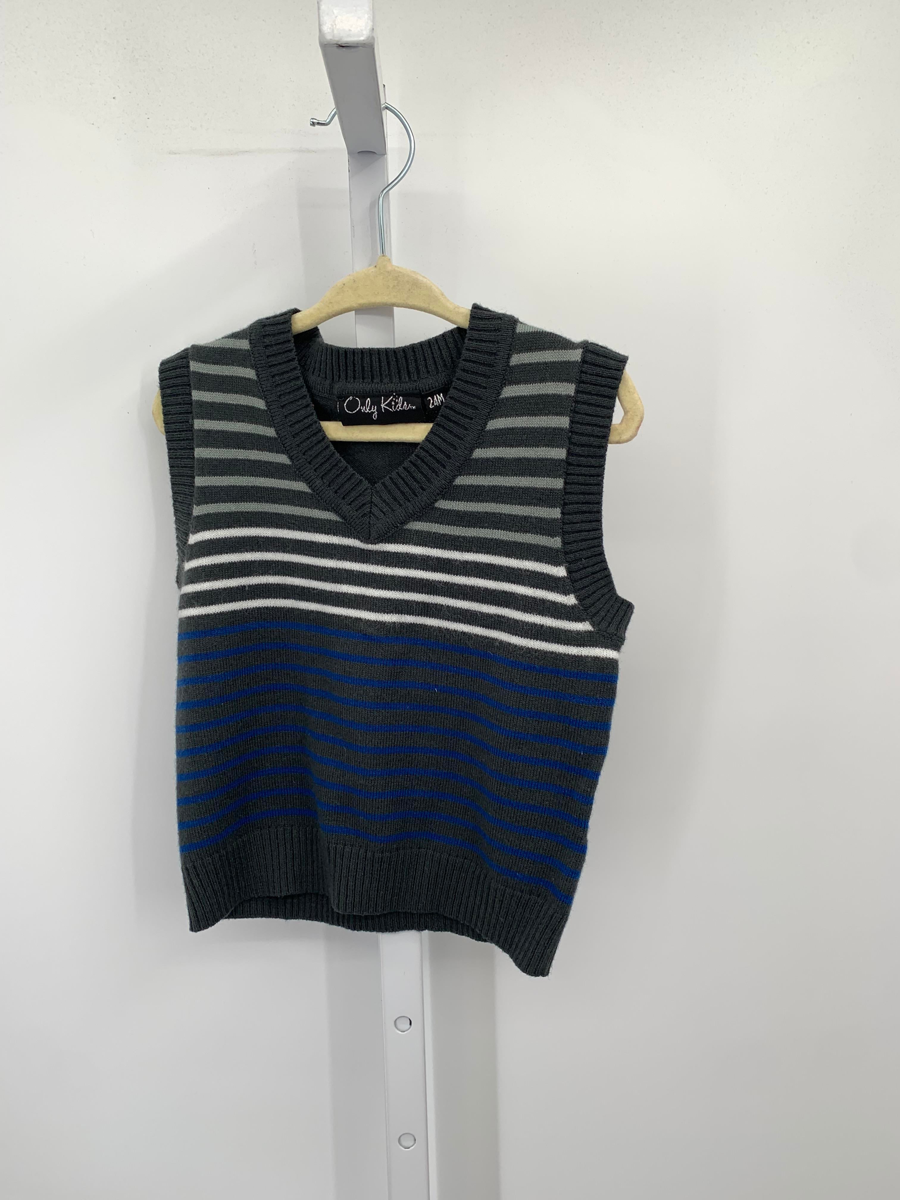 STRIPES VNECK SWEATER VEST.