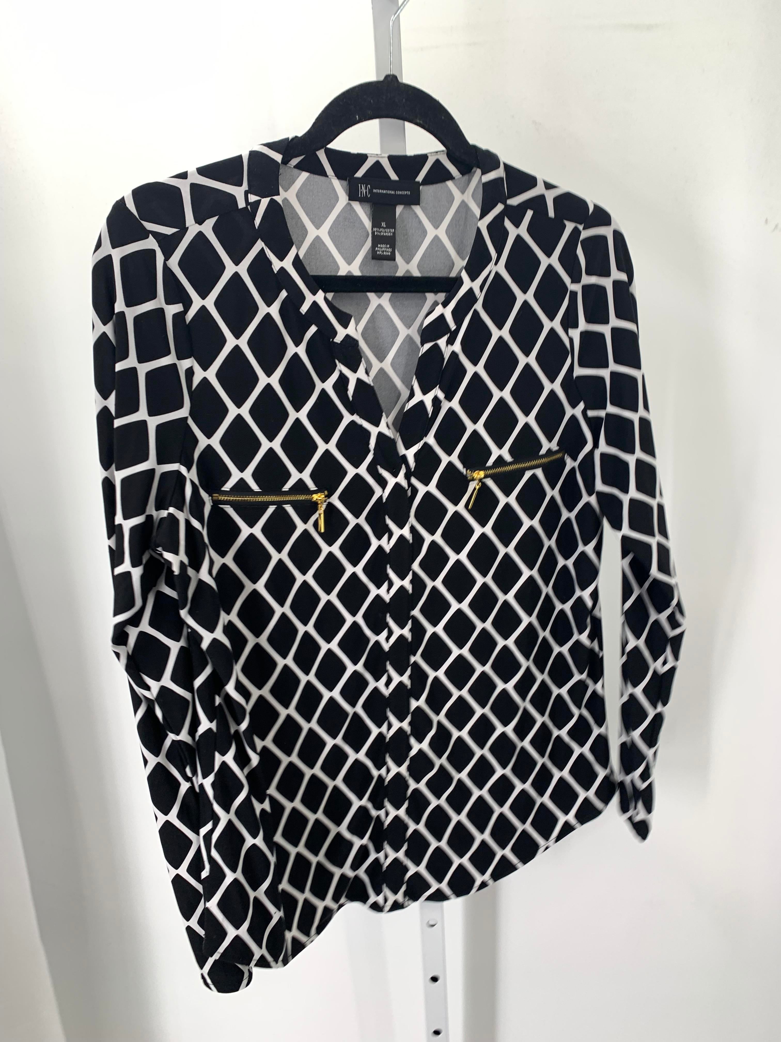 INC Size Extra Large Misses Long Sleeve Shirt