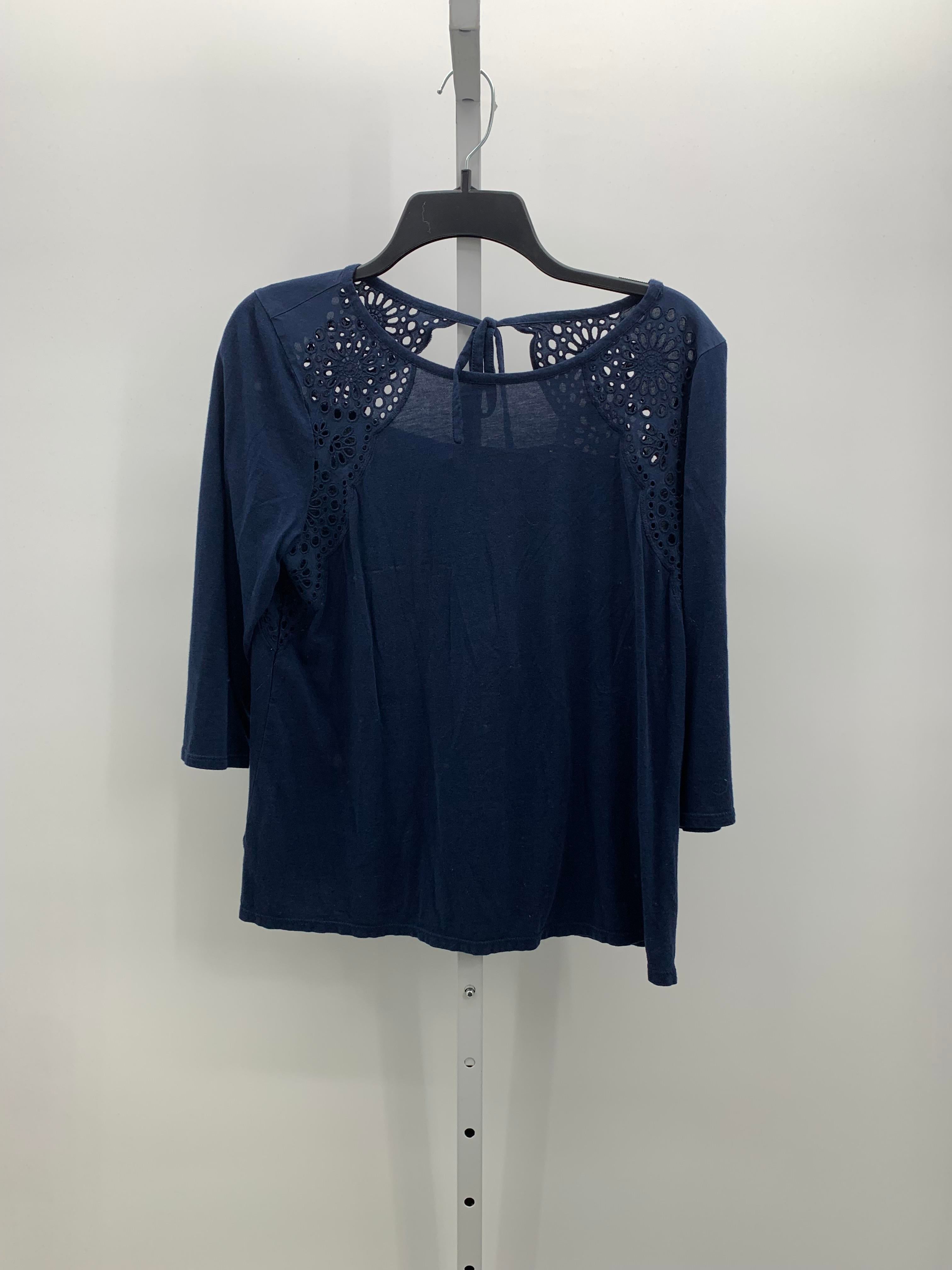 J-Jill Size Medium Petite Petite 3/4 Sleeve Shirt