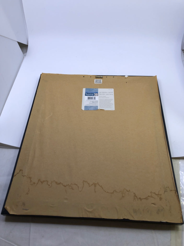 PINO GRIGIO PAINTING IN TEXTURED WOOD FRAME.