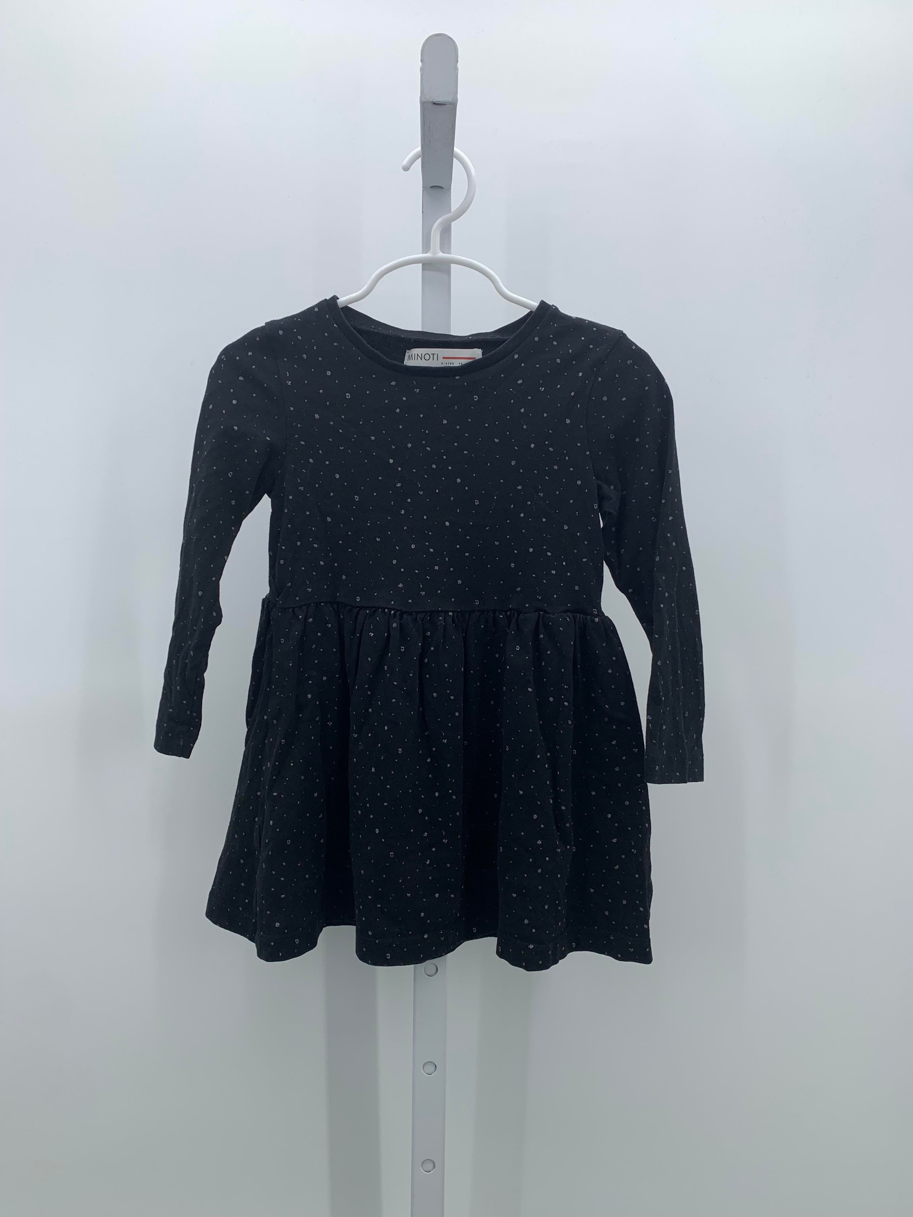 Minoti Size 3-4 Girls Long Sleeve Dress