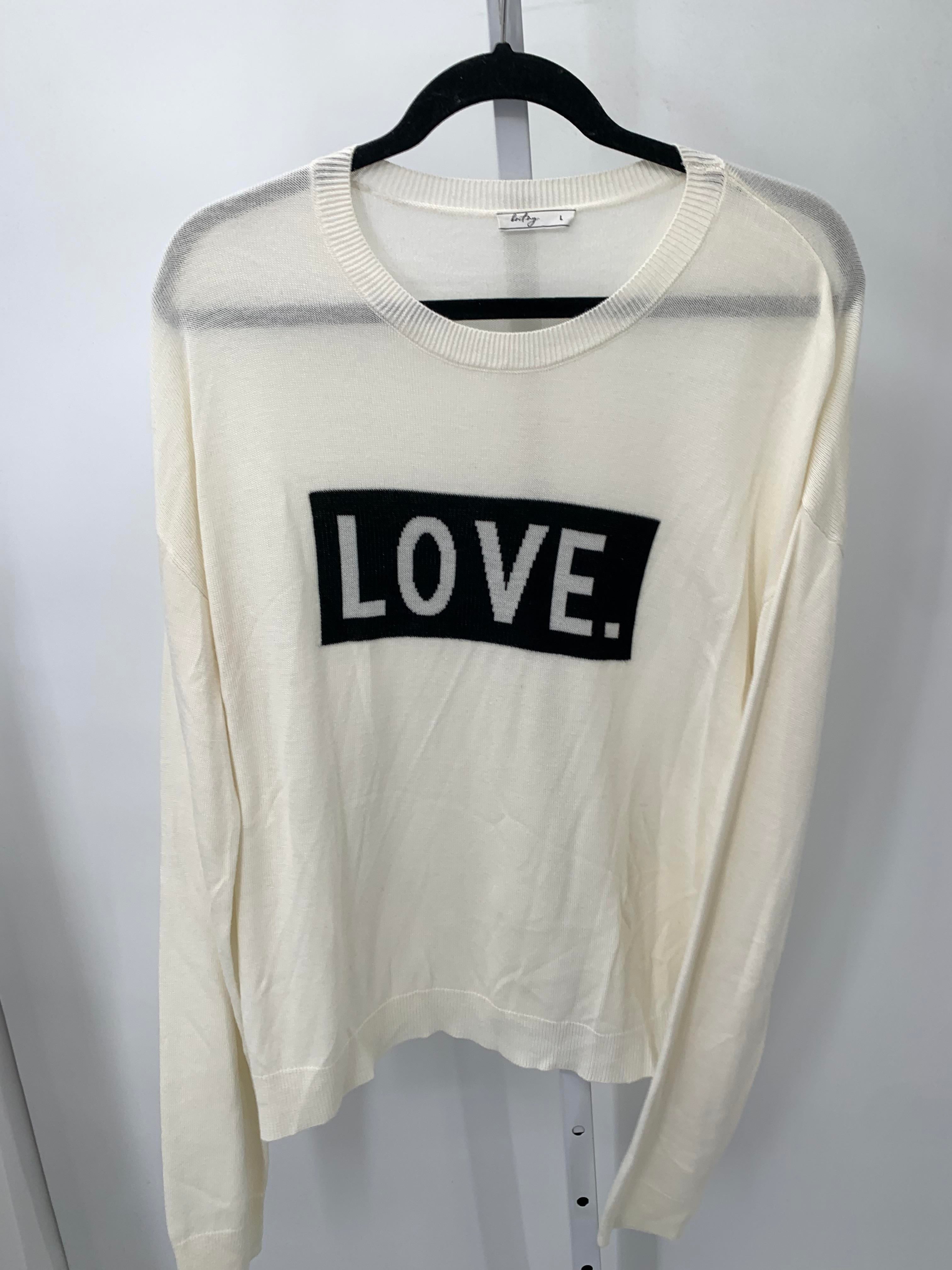 Size Large Misses Long Slv Sweater