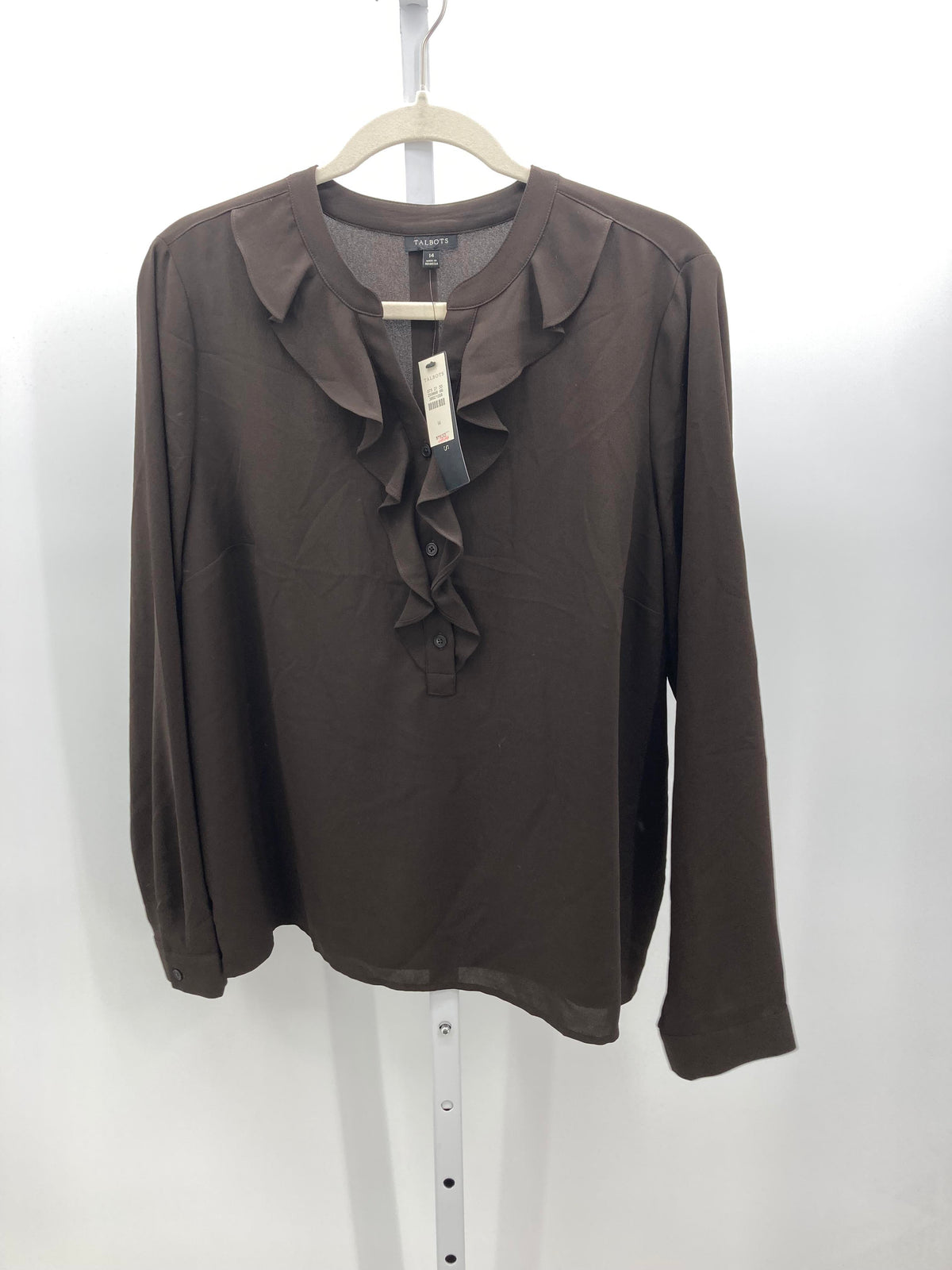 Talbots Size 14 Misses Long Sleeve Shirt