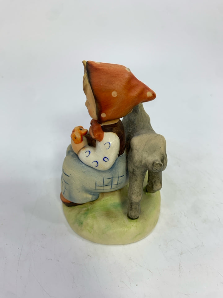 VTG HUMMEL GOOD FRIENDS GIRL W/GOAT FIGURINE.