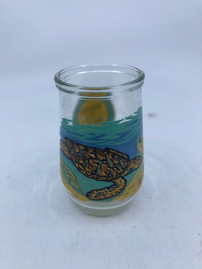 WELCH'S HAWKSBILL SEA TURTLE GLASS.