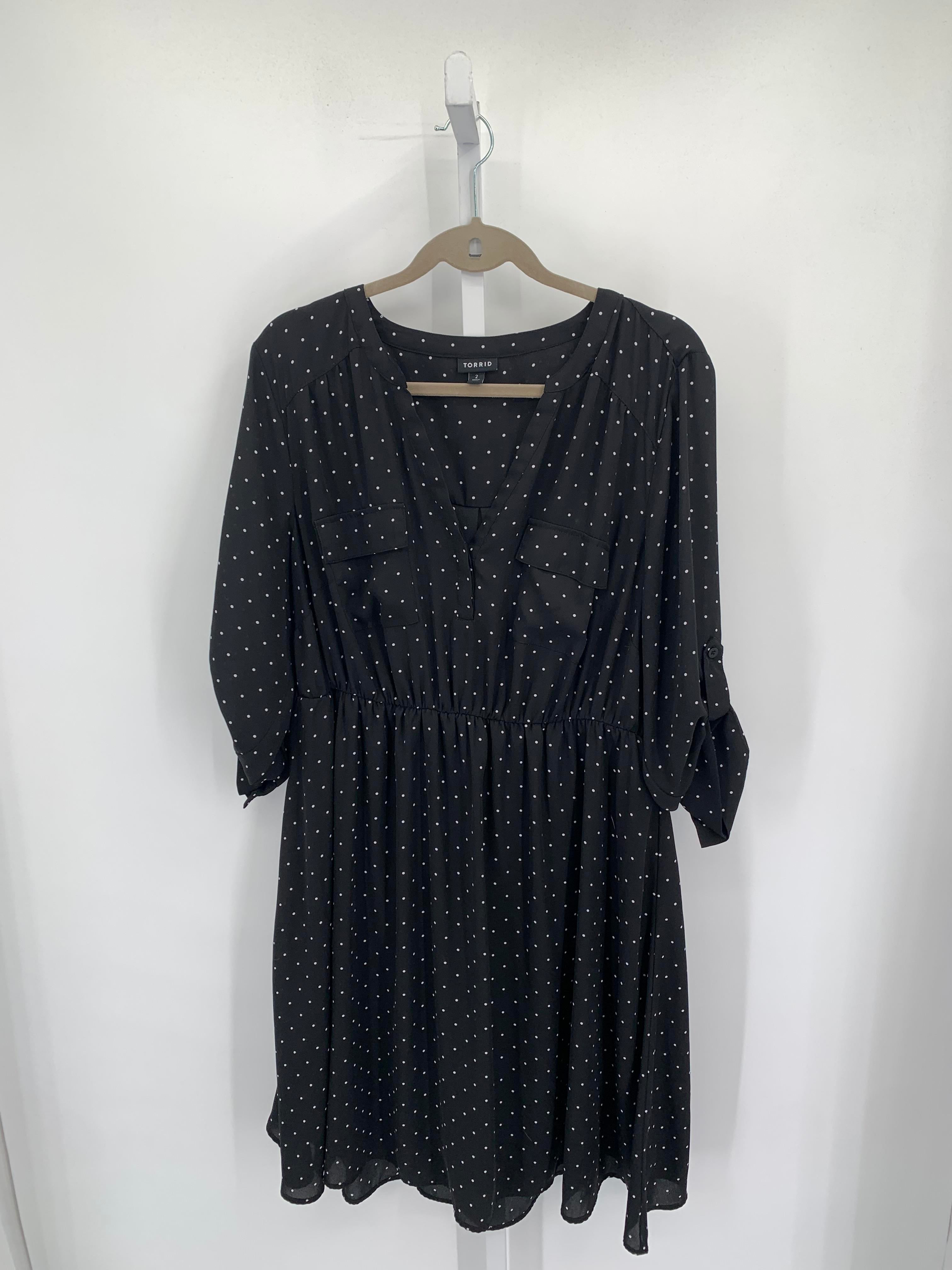 Torrid Size 2X Womens Long Sleeve Dress