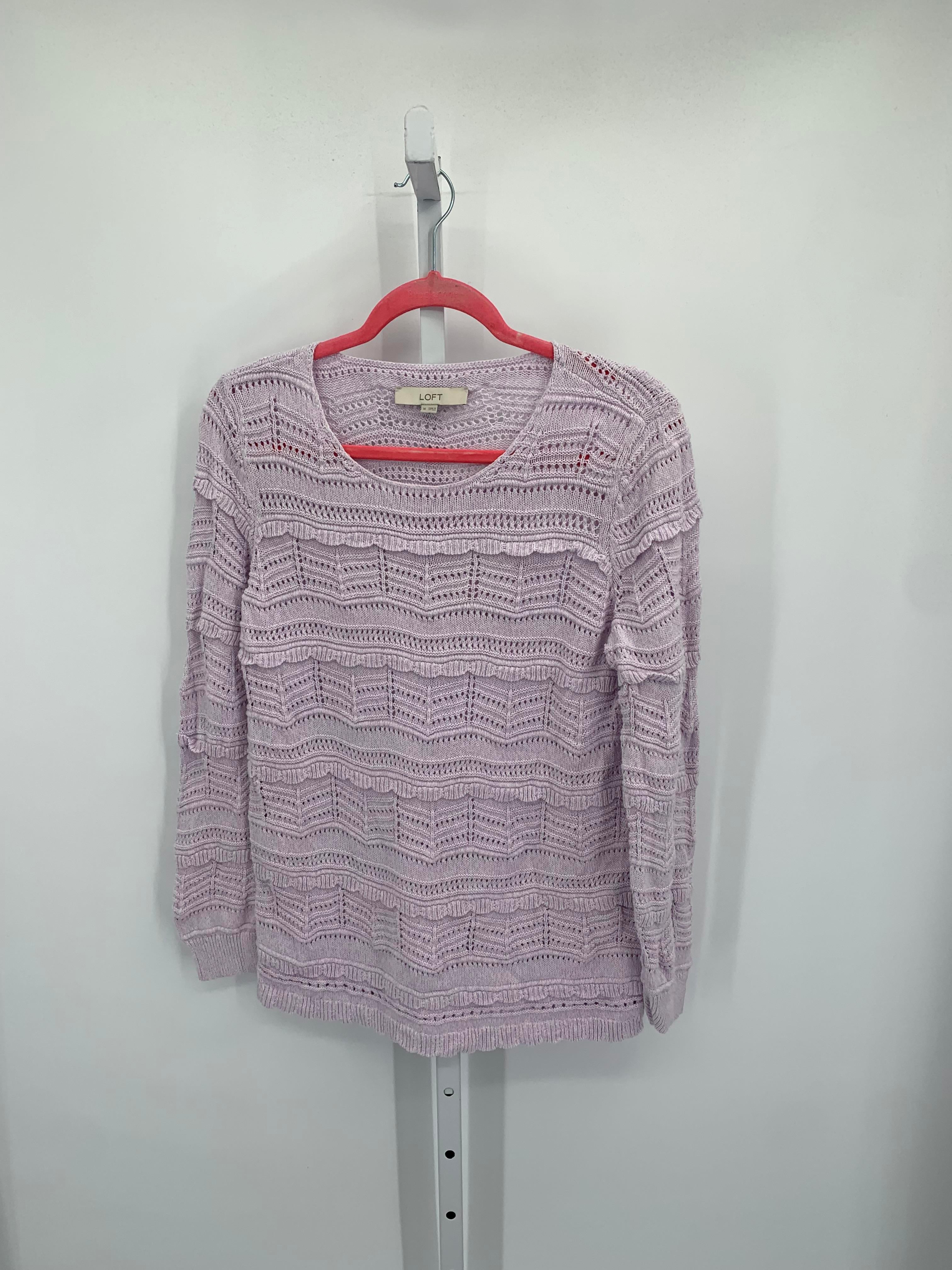 Loft Size Medium Misses Long Slv Sweater