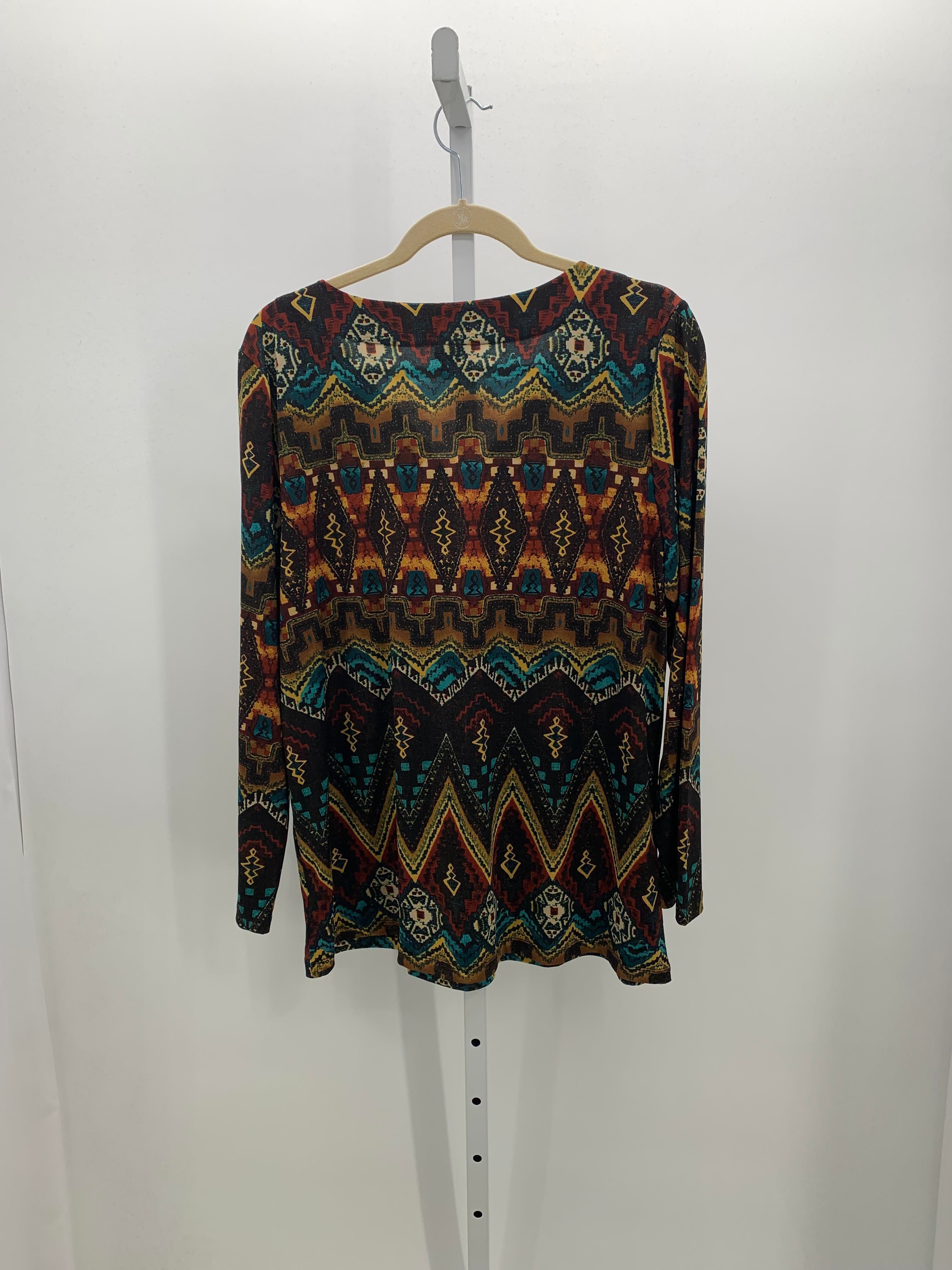 Rafaella Size Extra Large Misses Long Sleeve Shirt