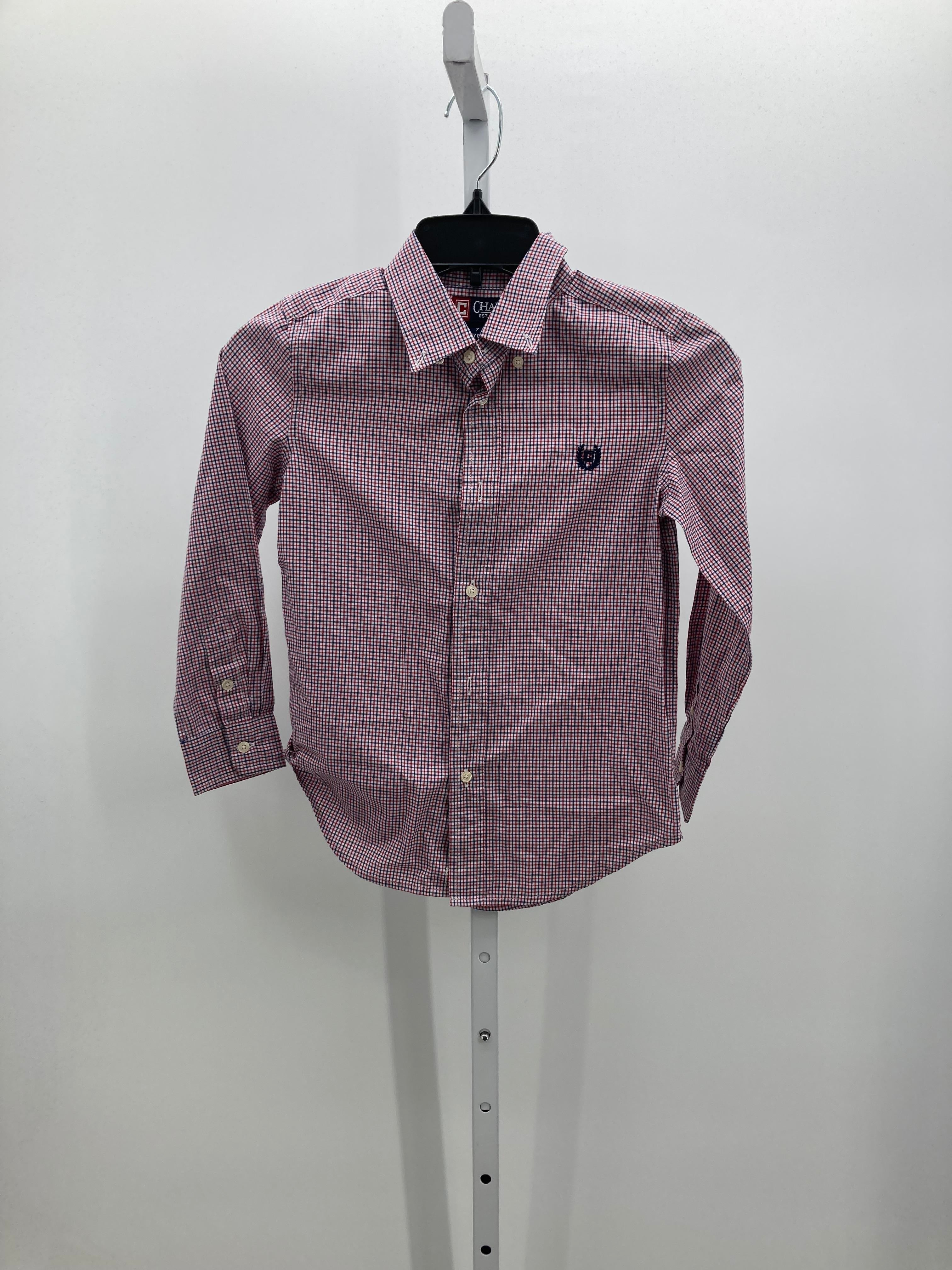 BLUE/RED CHECK BUTTON DOWN