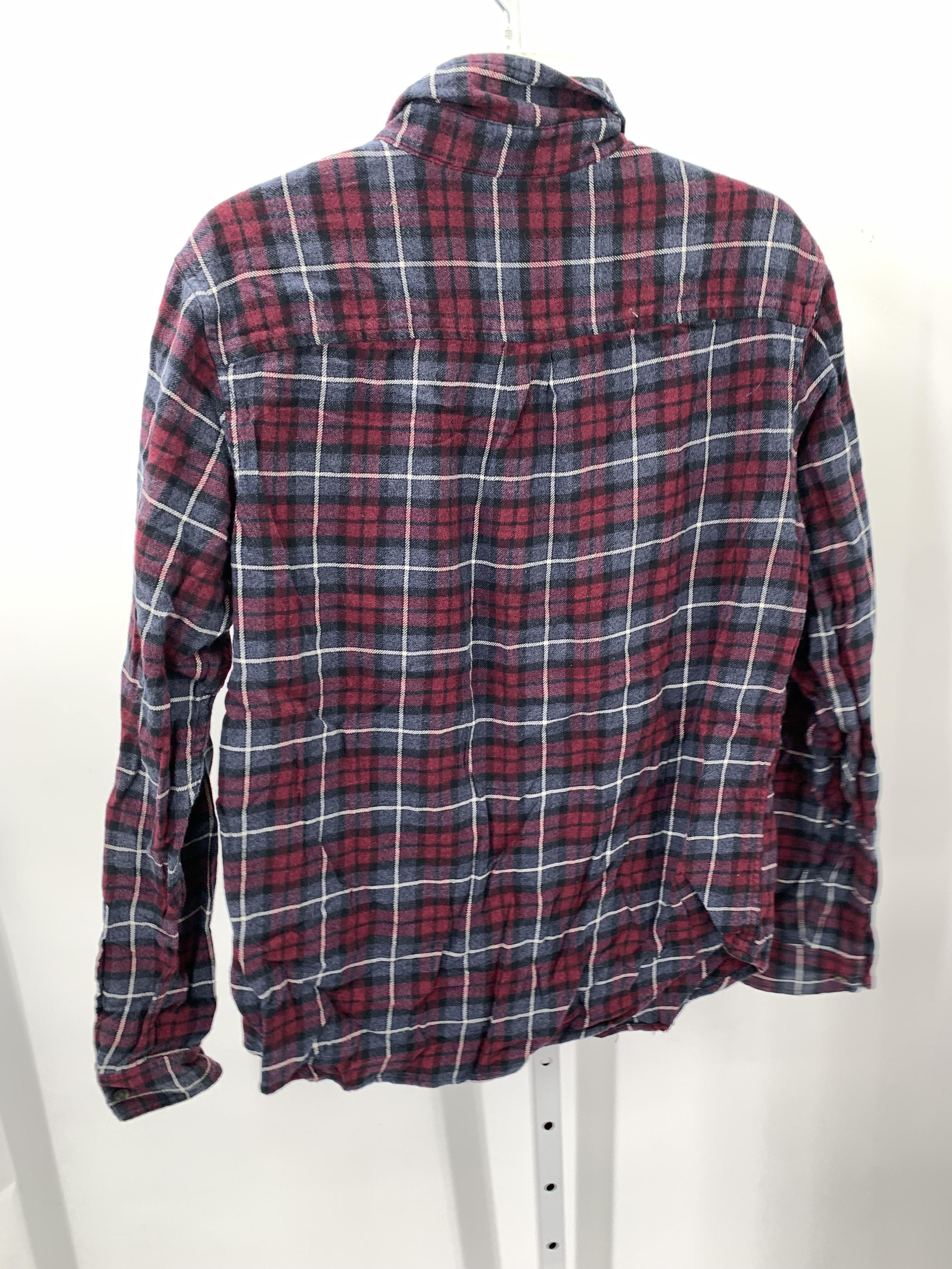 PURPLE PLAID BTN DOWN