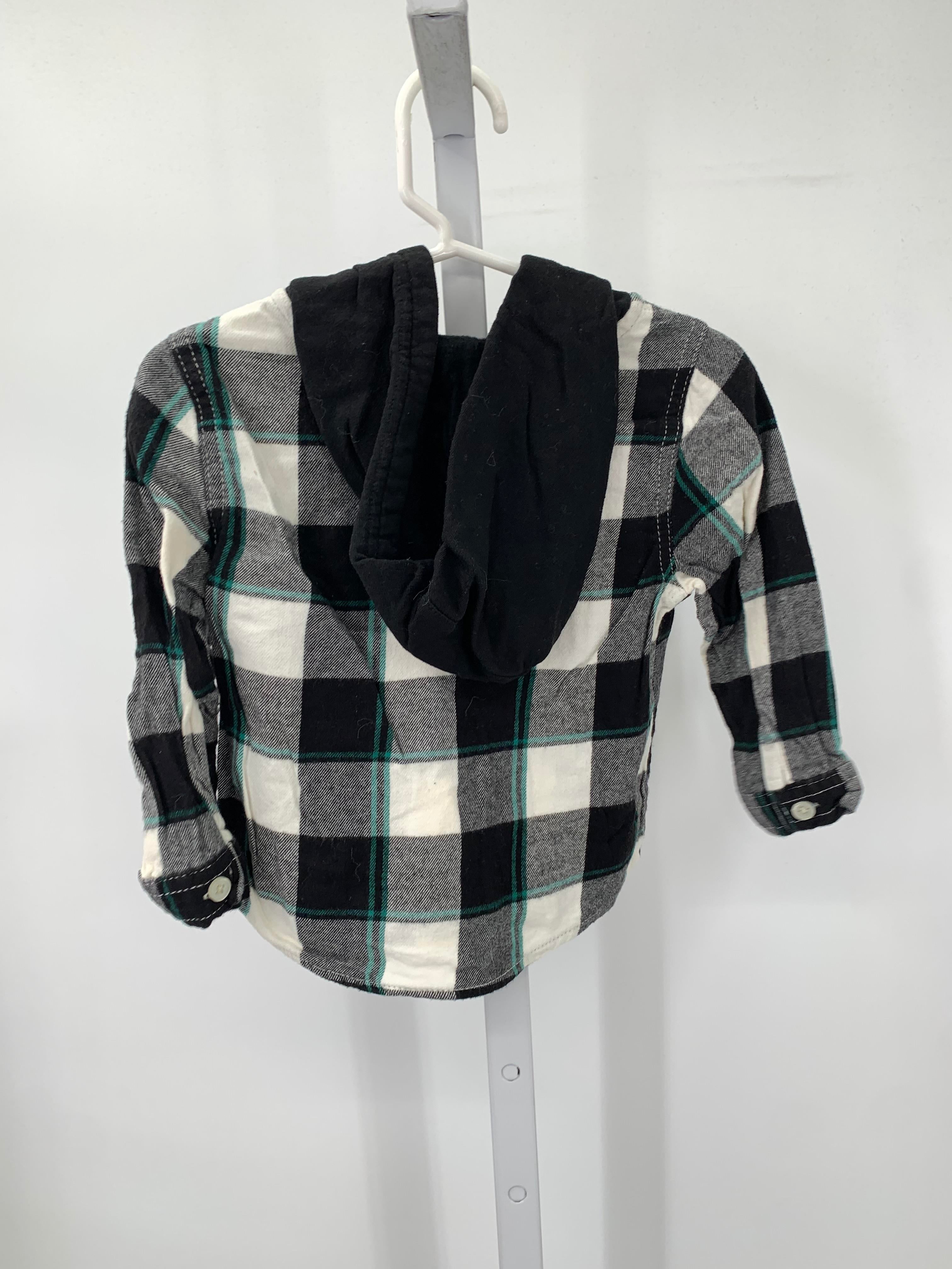 PLAID HOODED BTN DOWN