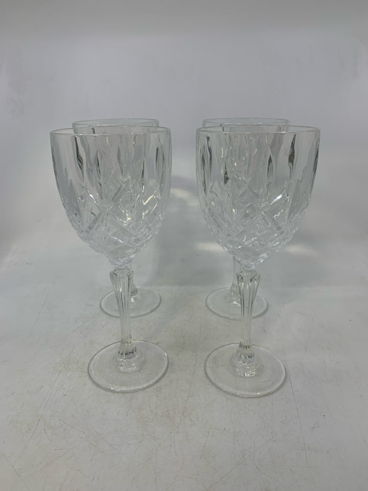 4 MARKHAM WINE GOBLETS.