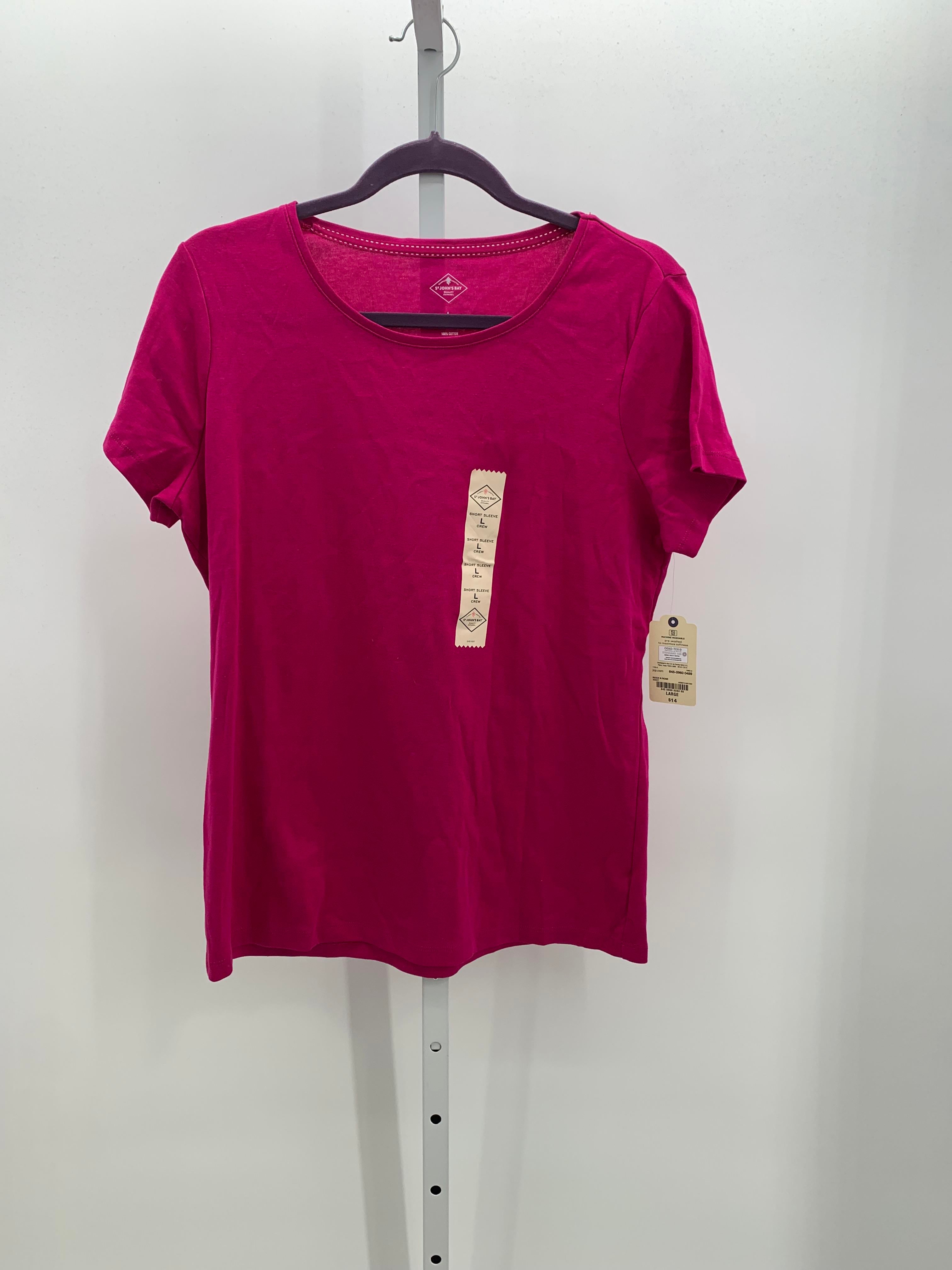 St. Johns Bay Size Large Misses Short Sleeve Shirt